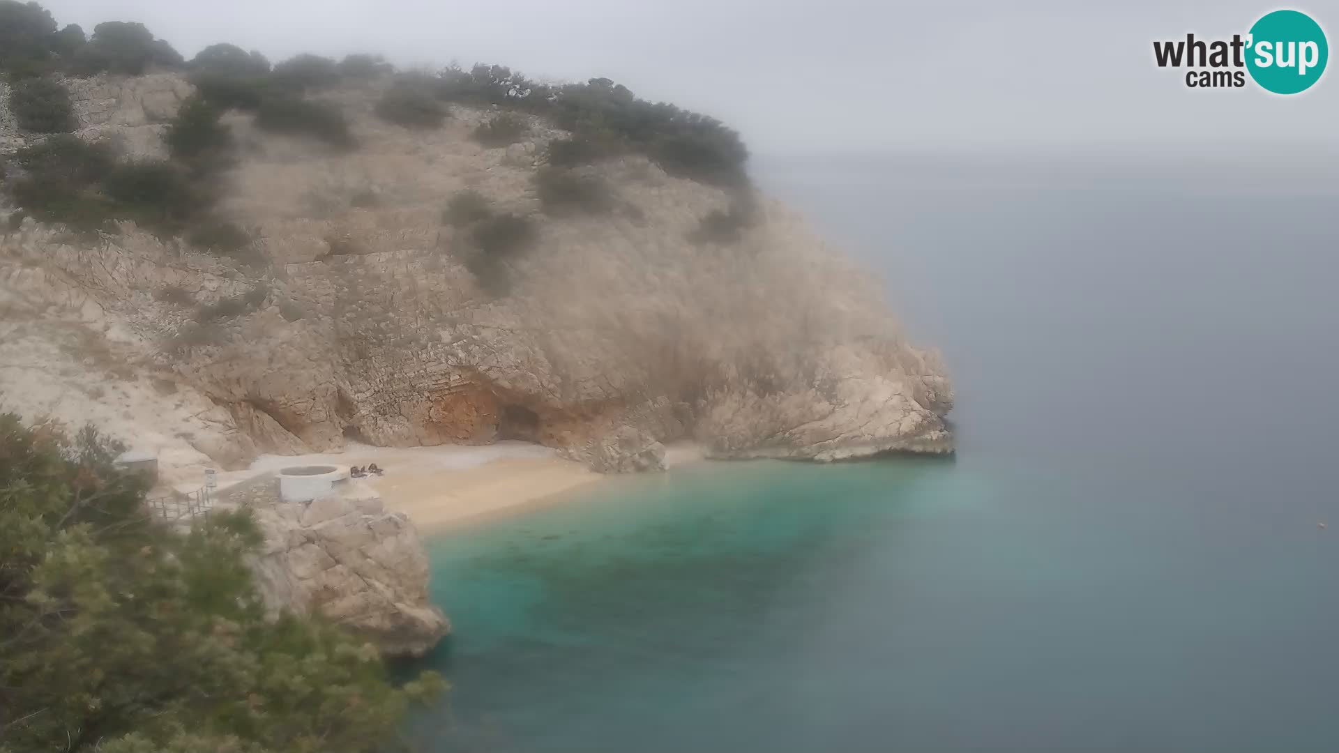 Cámara web de la playa de Brseč en Mošćenička Draga, Croacia