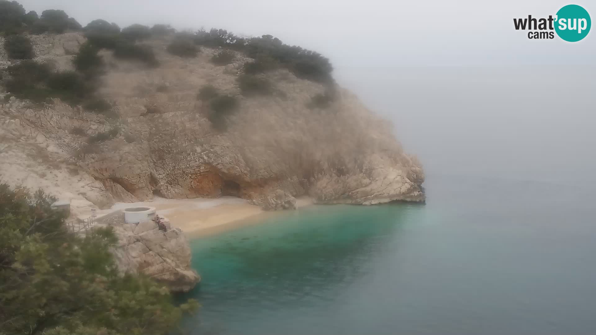 Cámara web de la playa de Brseč en Mošćenička Draga, Croacia