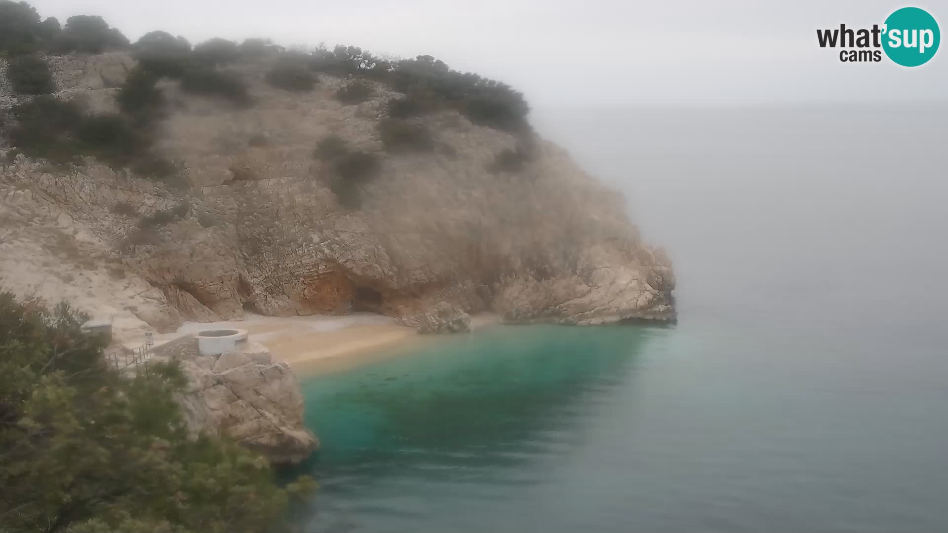 Cámara web de la playa de Brseč en Mošćenička Draga, Croacia