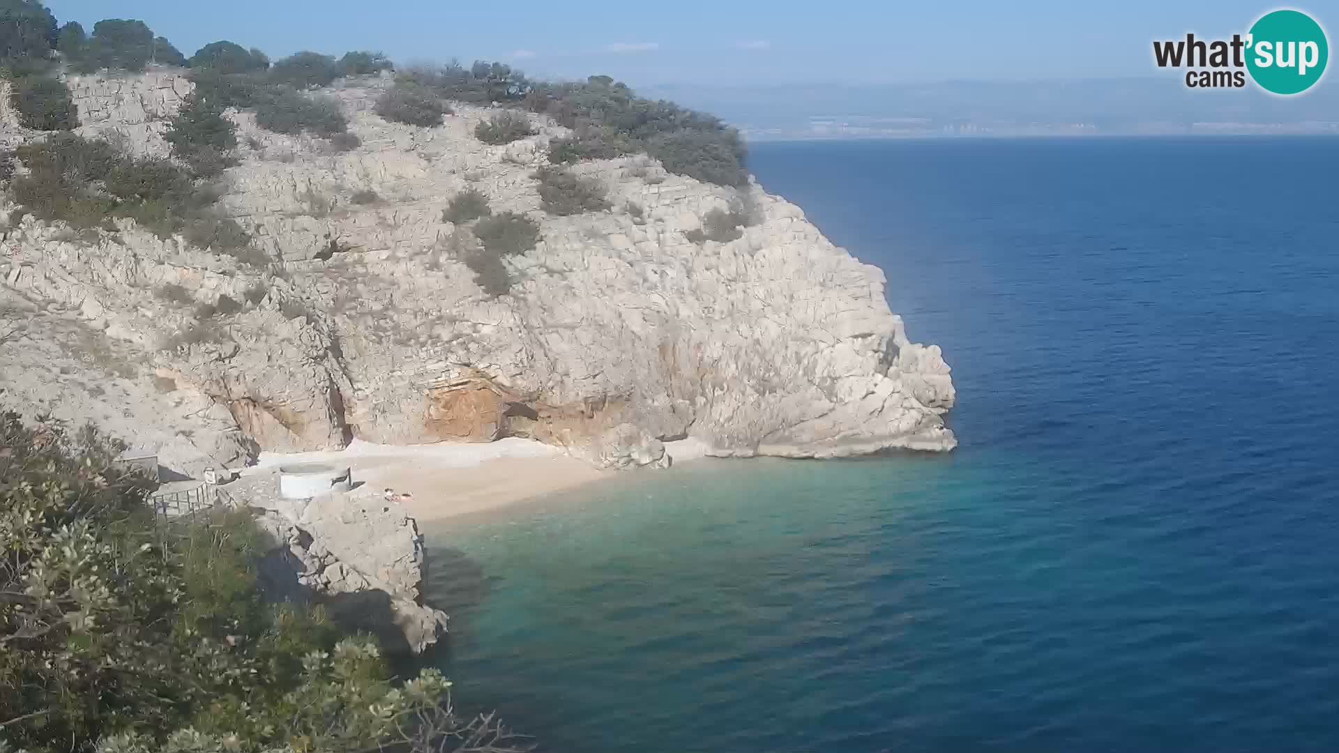 Webcam Brseč beach – Mošćenička Draga – Croatia