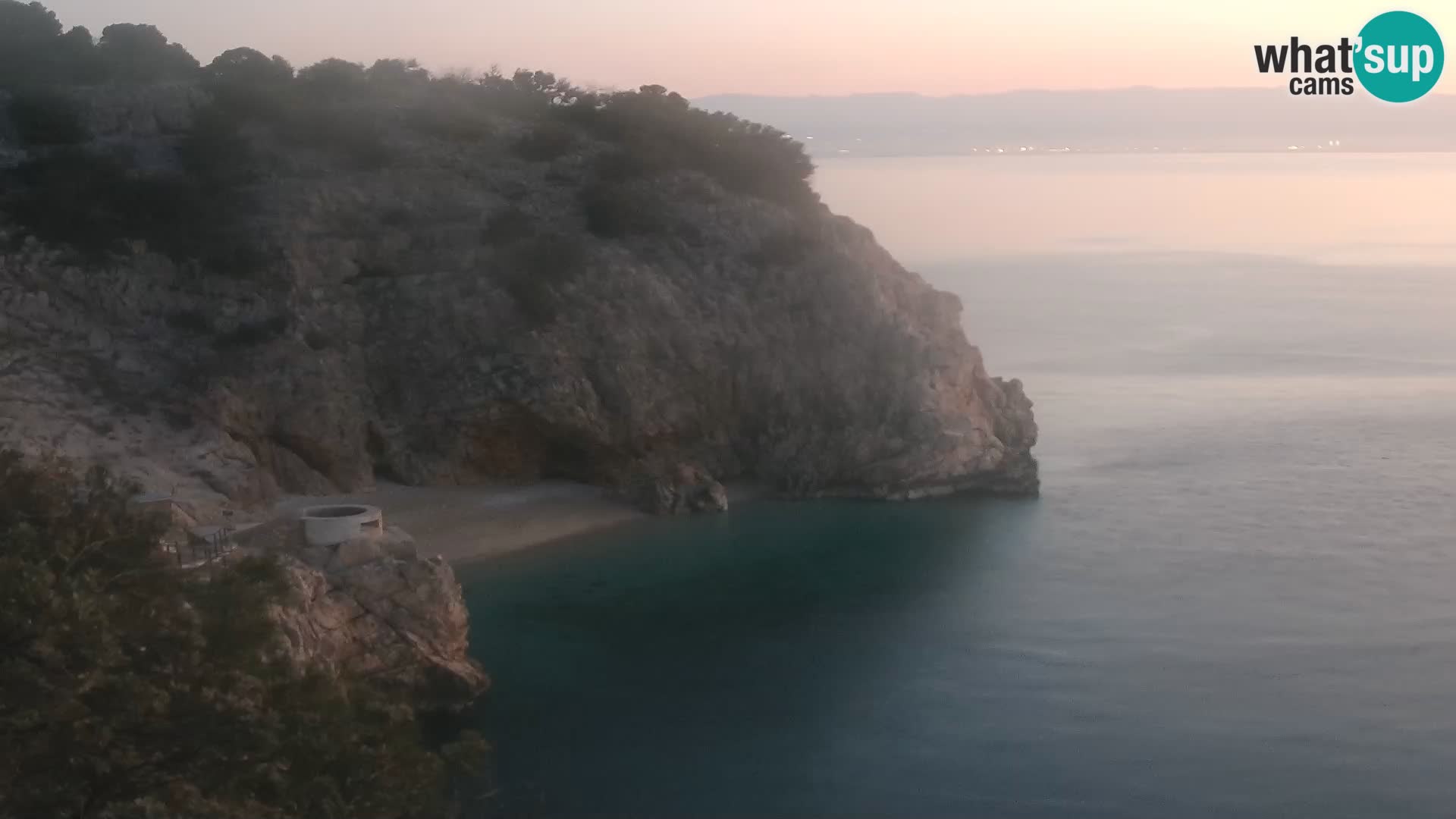 Cámara web de la playa de Brseč en Mošćenička Draga, Croacia