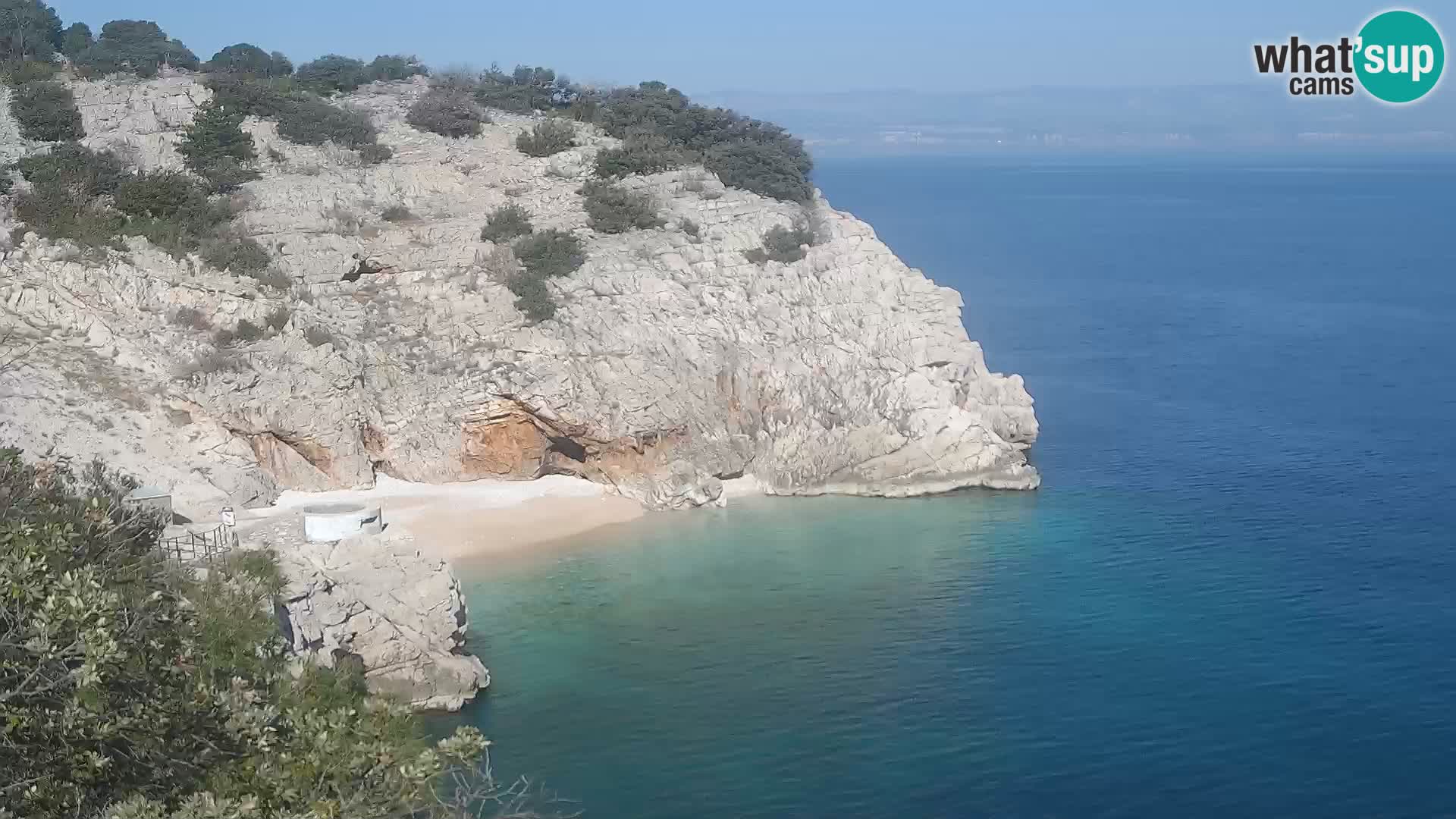 Web kamera plaže Brseč – Mošćenička Draga – Hrvatska