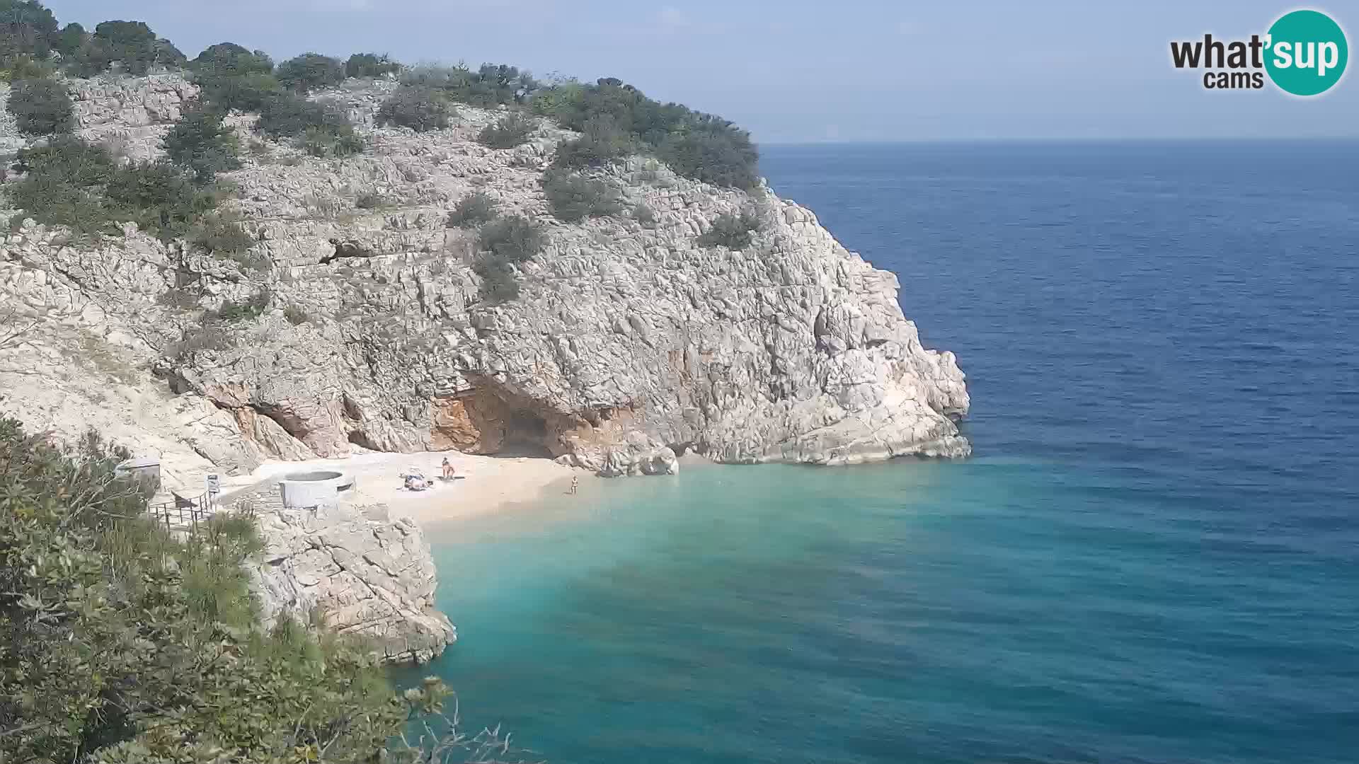 Webcam Brseč beach – Mošćenička Draga – Croatia