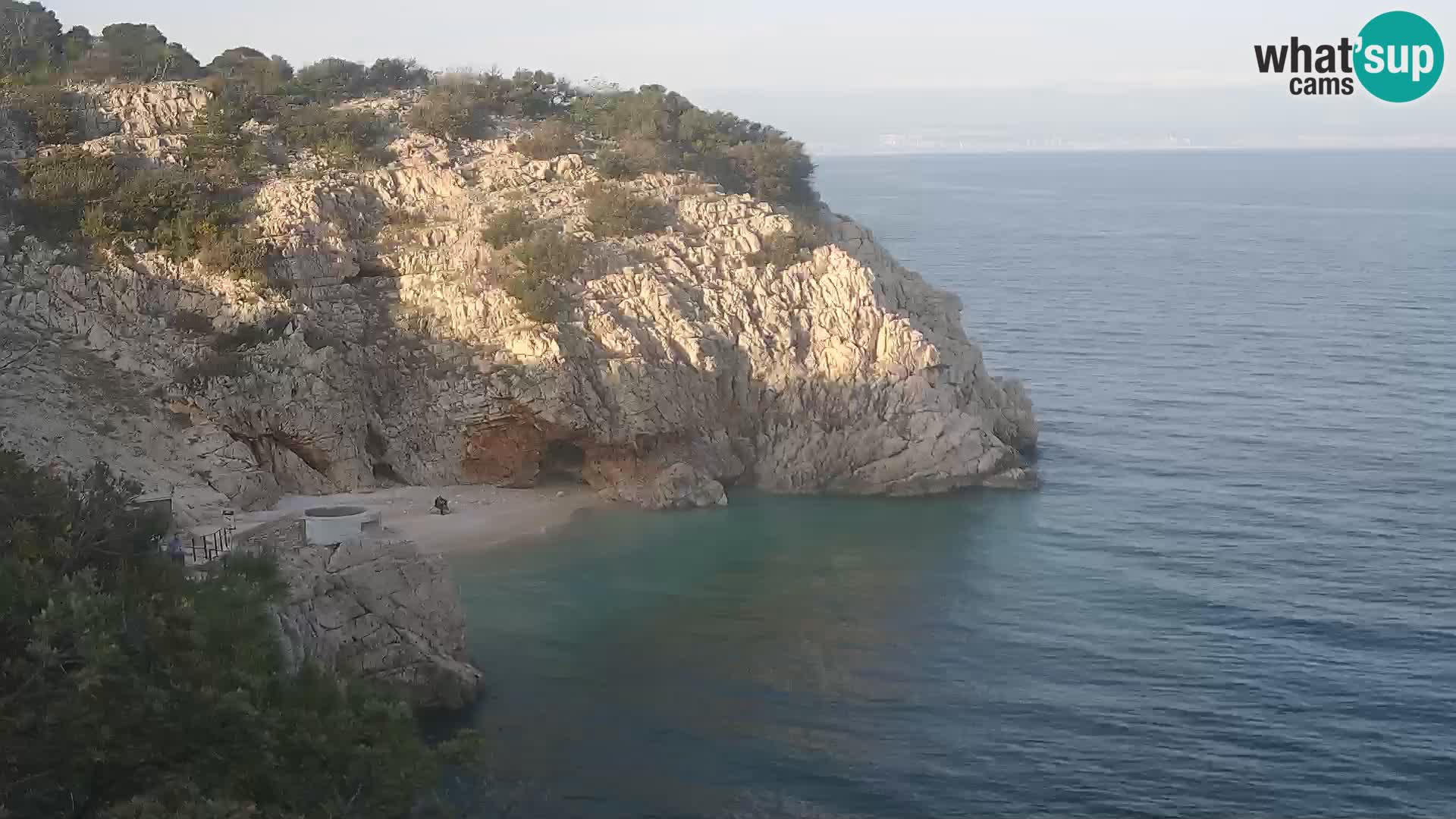 Cámara web de la playa de Brseč en Mošćenička Draga, Croacia