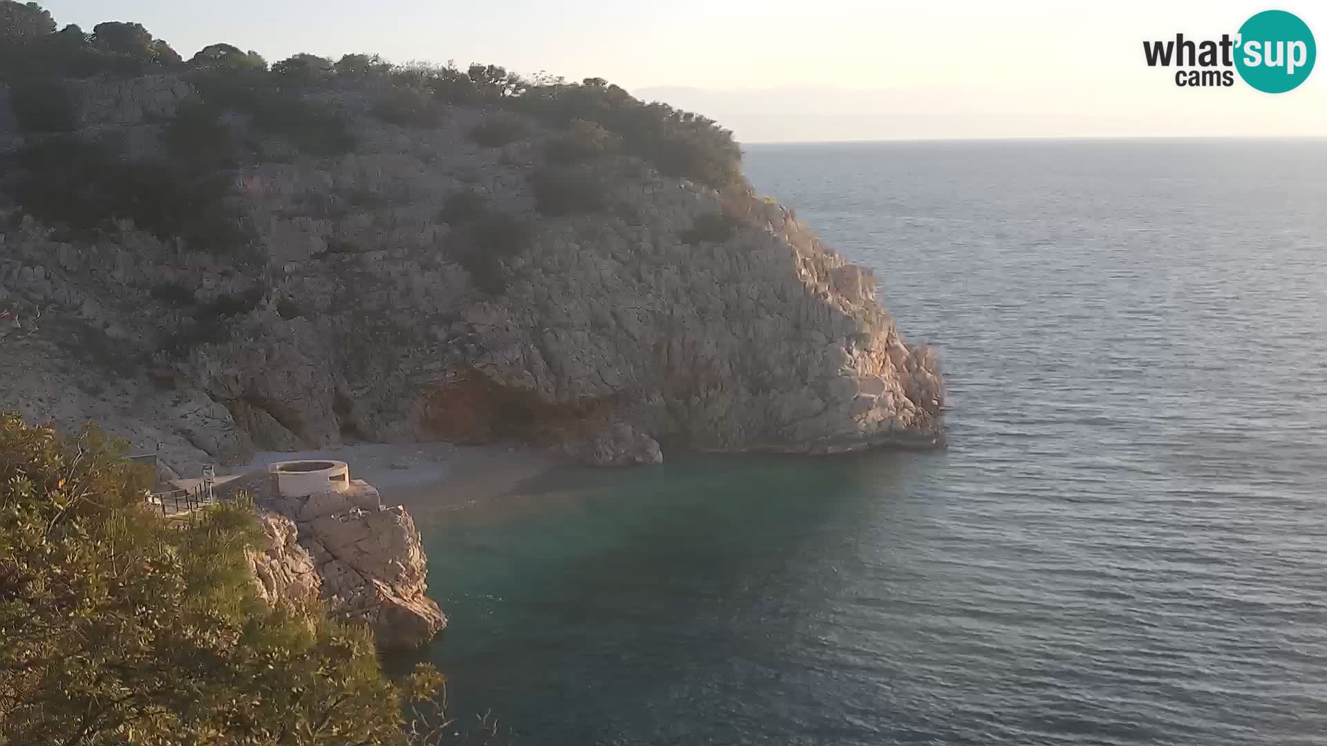 Cámara web de la playa de Brseč en Mošćenička Draga, Croacia