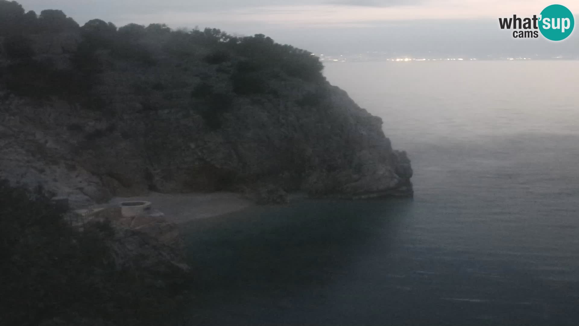 Spletna kamera Brseč plaža – Mošćenička Draga – Hrvaška