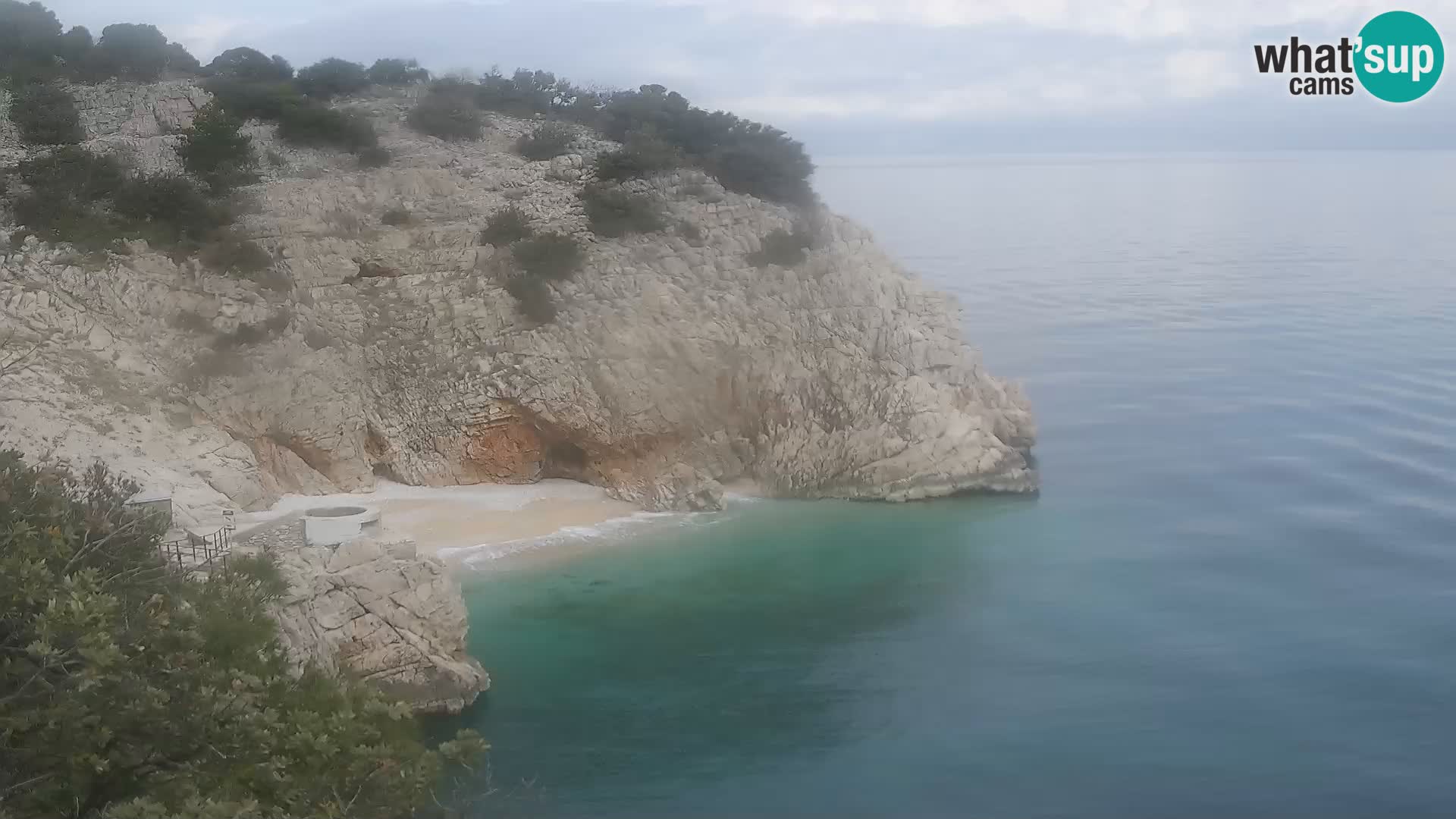 Webcam Brseč Strand – Mošćenička Draga – Kroatien