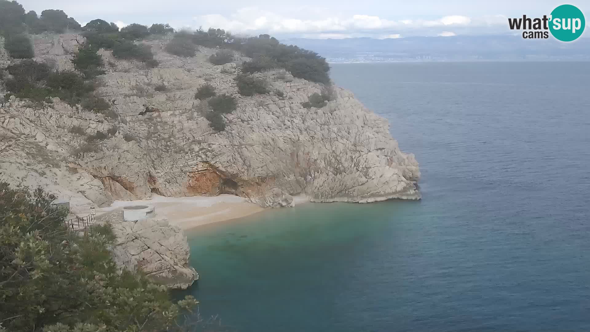 Webcam Brseč Strand – Mošćenička Draga – Kroatien