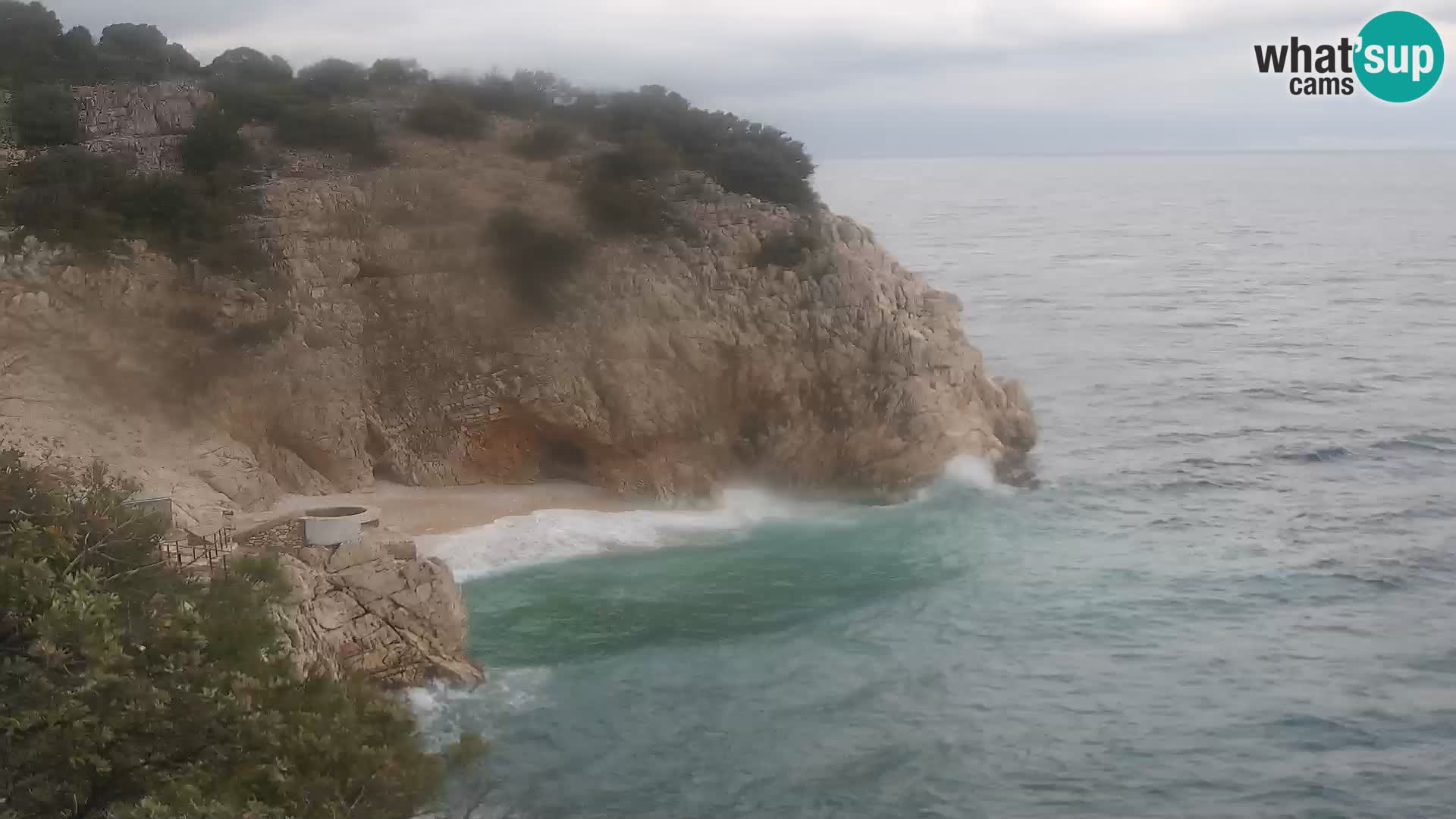 Webcam Brseč beach – Mošćenička Draga – Croatia