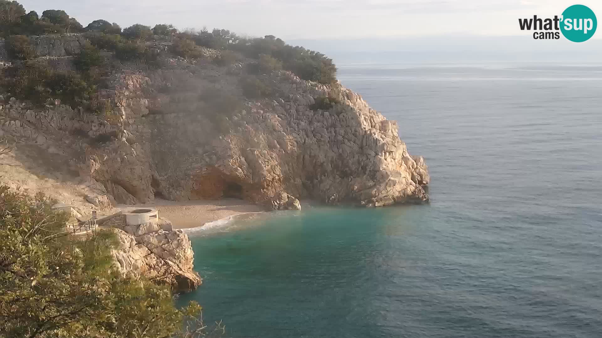 Webcam Brseč beach – Mošćenička Draga – Croatia