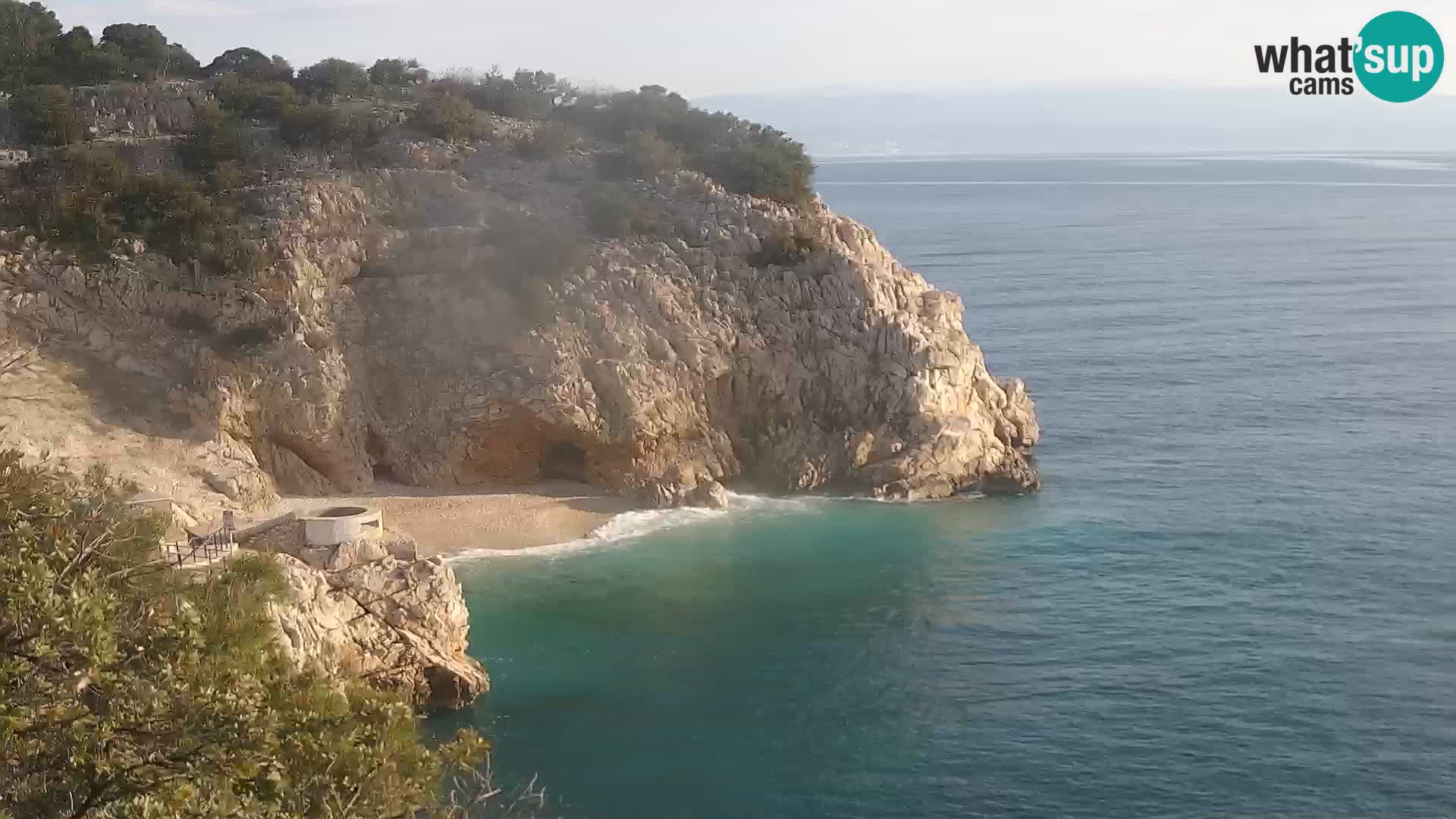 Webcam Brseč beach – Mošćenička Draga – Croatia