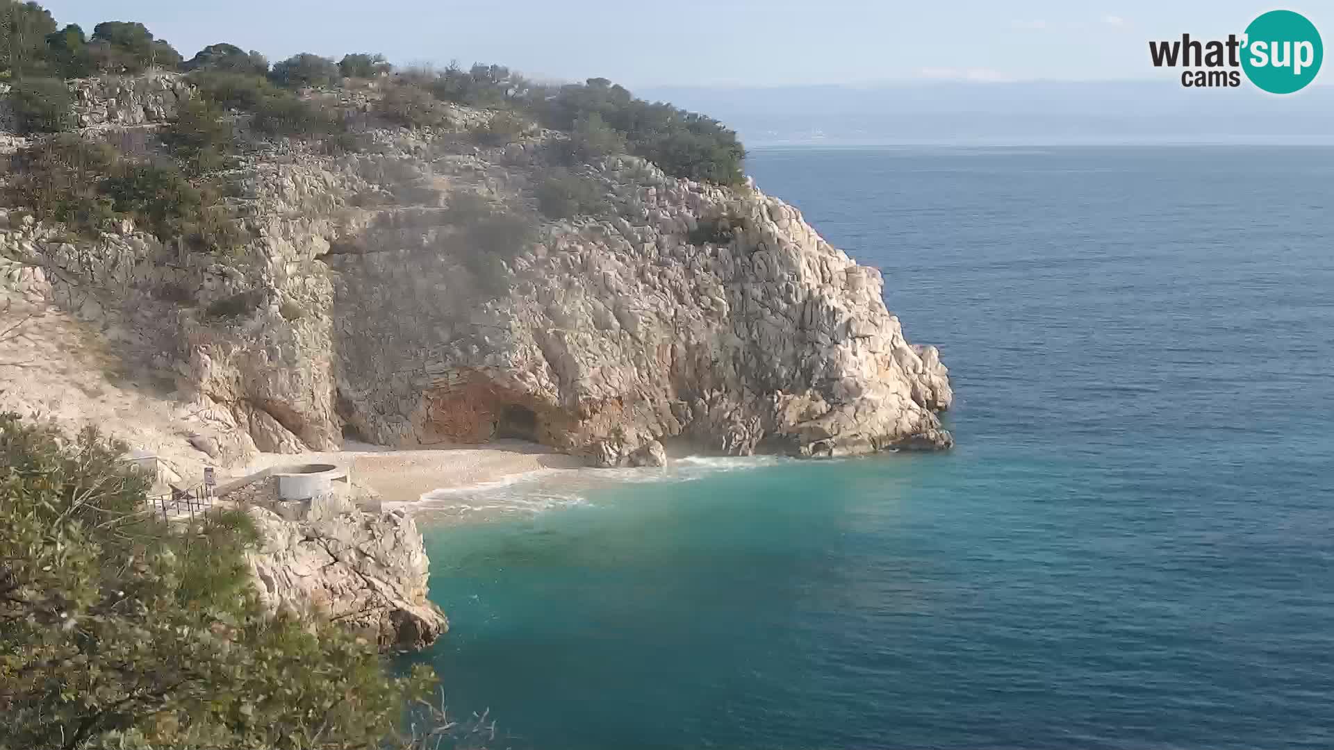 Webcam Brseč beach – Mošćenička Draga – Croatia