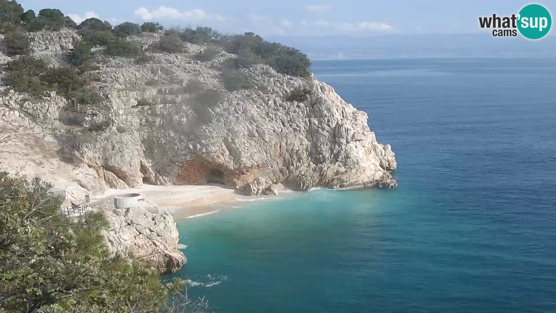Webcam Brseč beach – Mošćenička Draga – Croatia