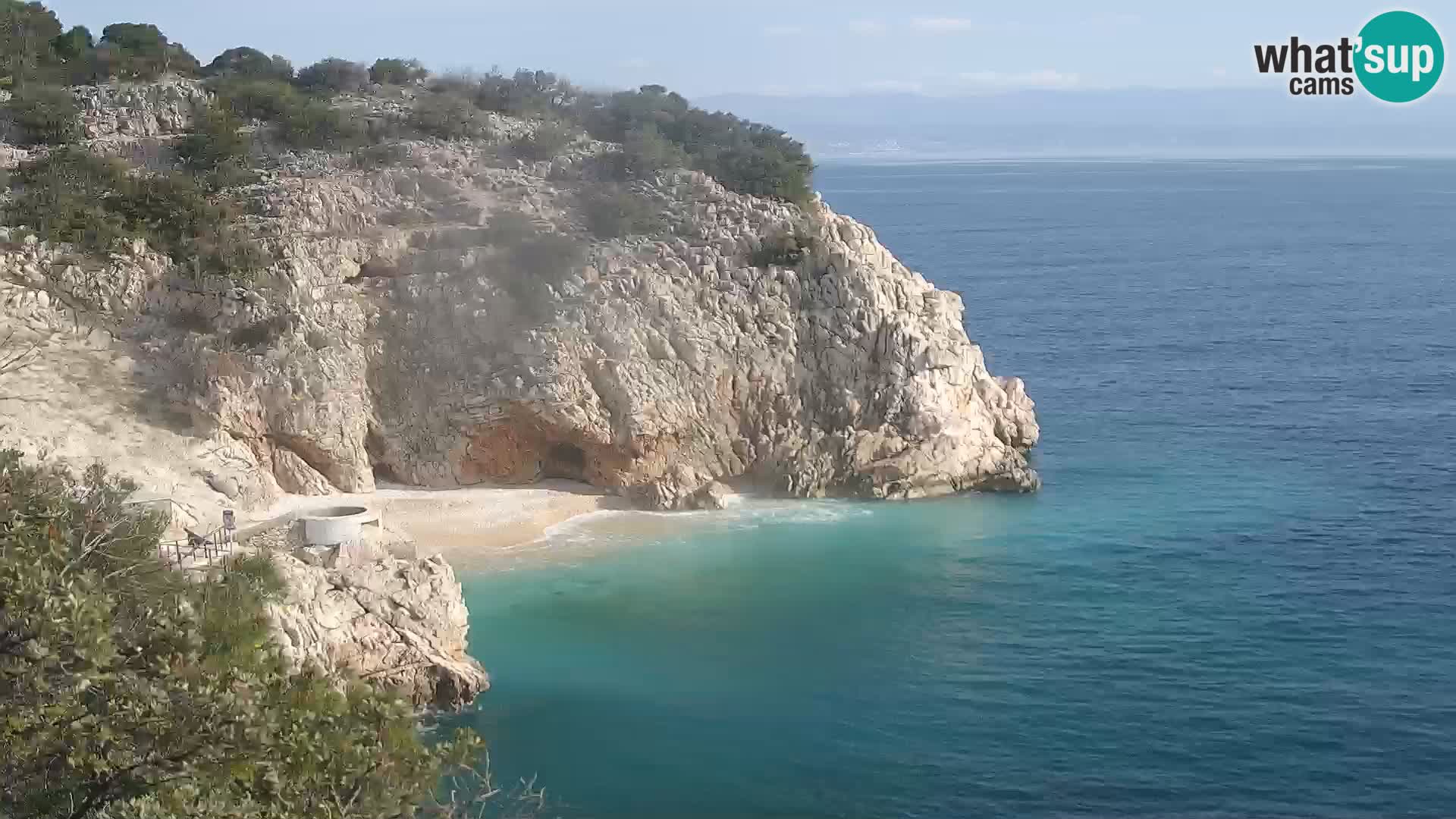 Webcam Brseč beach – Mošćenička Draga – Croatia