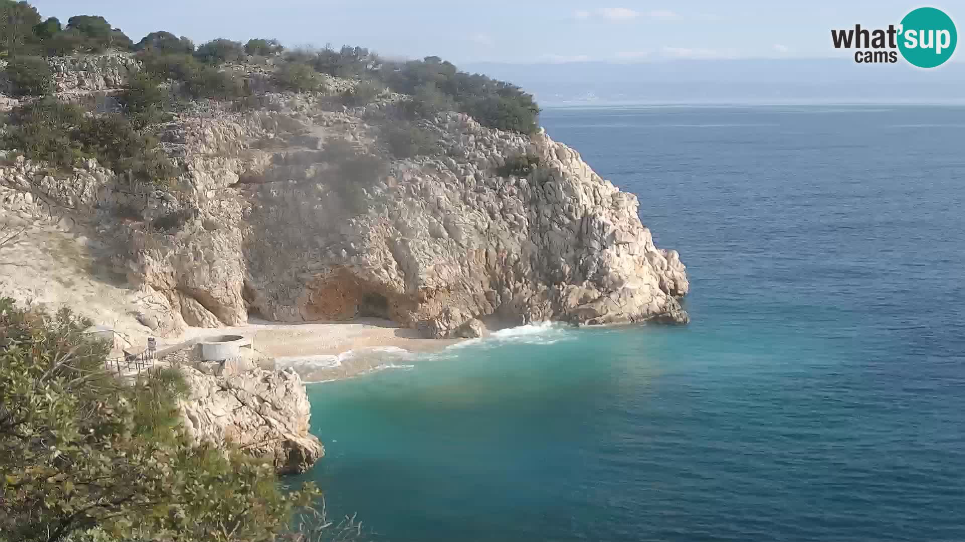 Webcam Brseč beach – Mošćenička Draga – Croatia