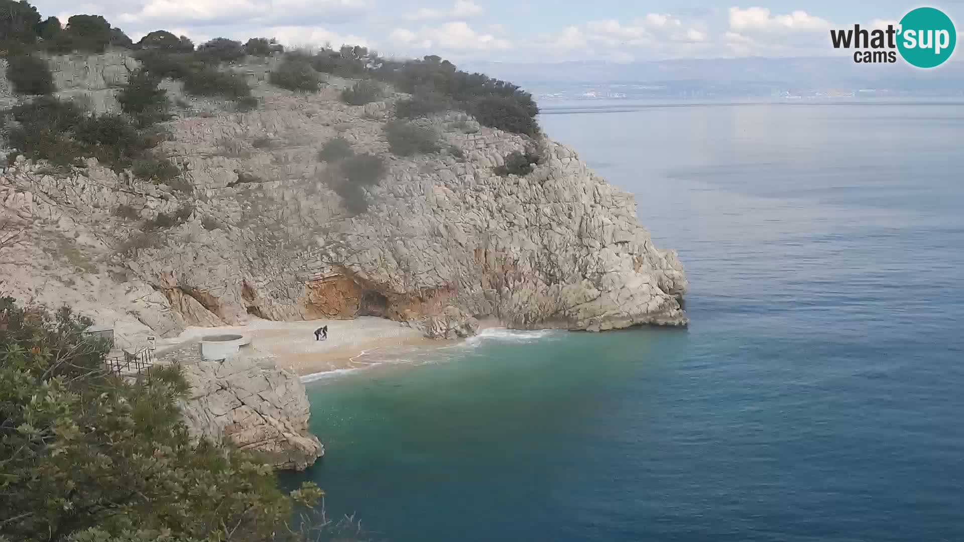 Webcam Brseč beach – Mošćenička Draga – Croatia