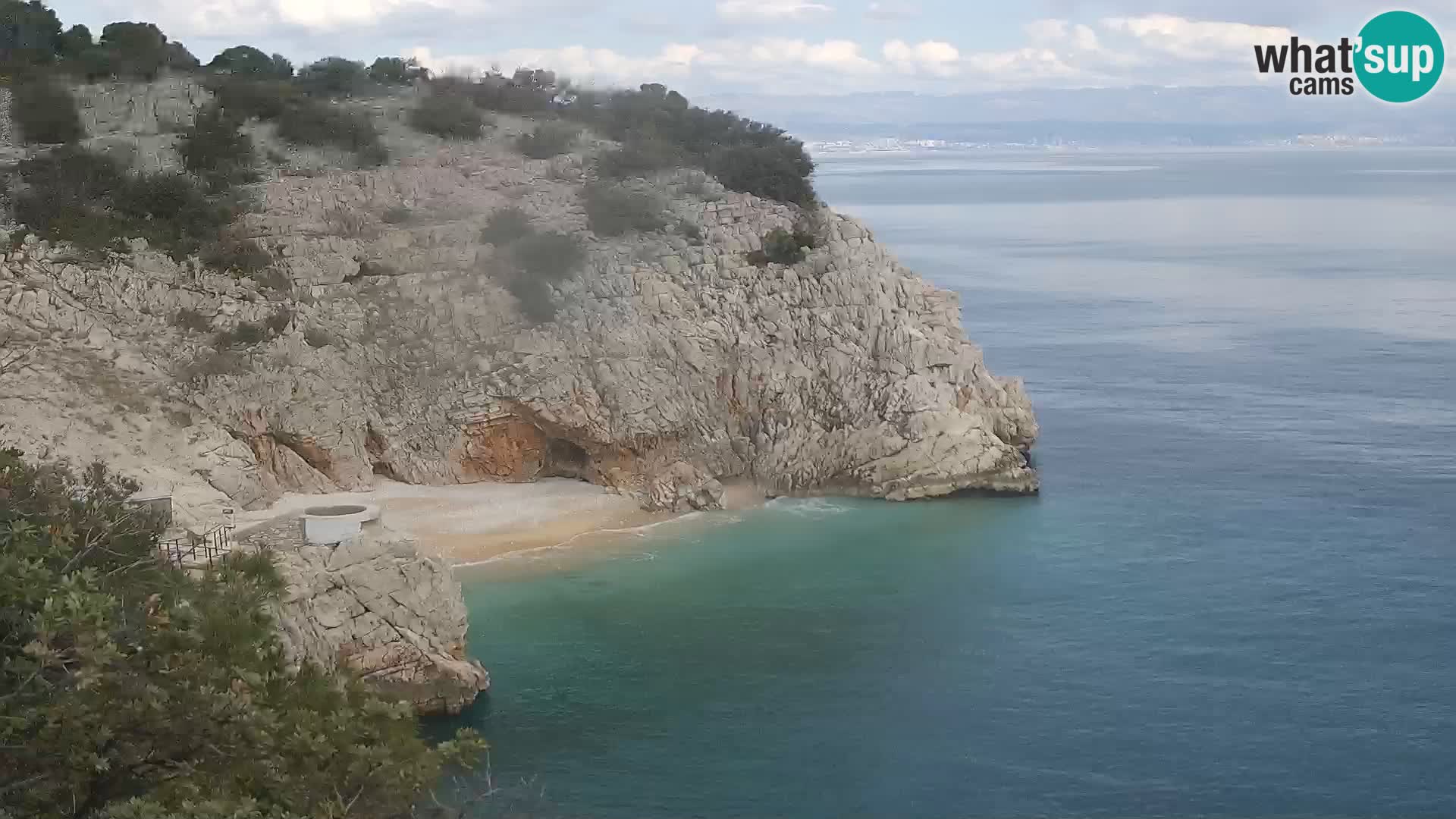 Webcam Brseč beach – Mošćenička Draga – Croatia