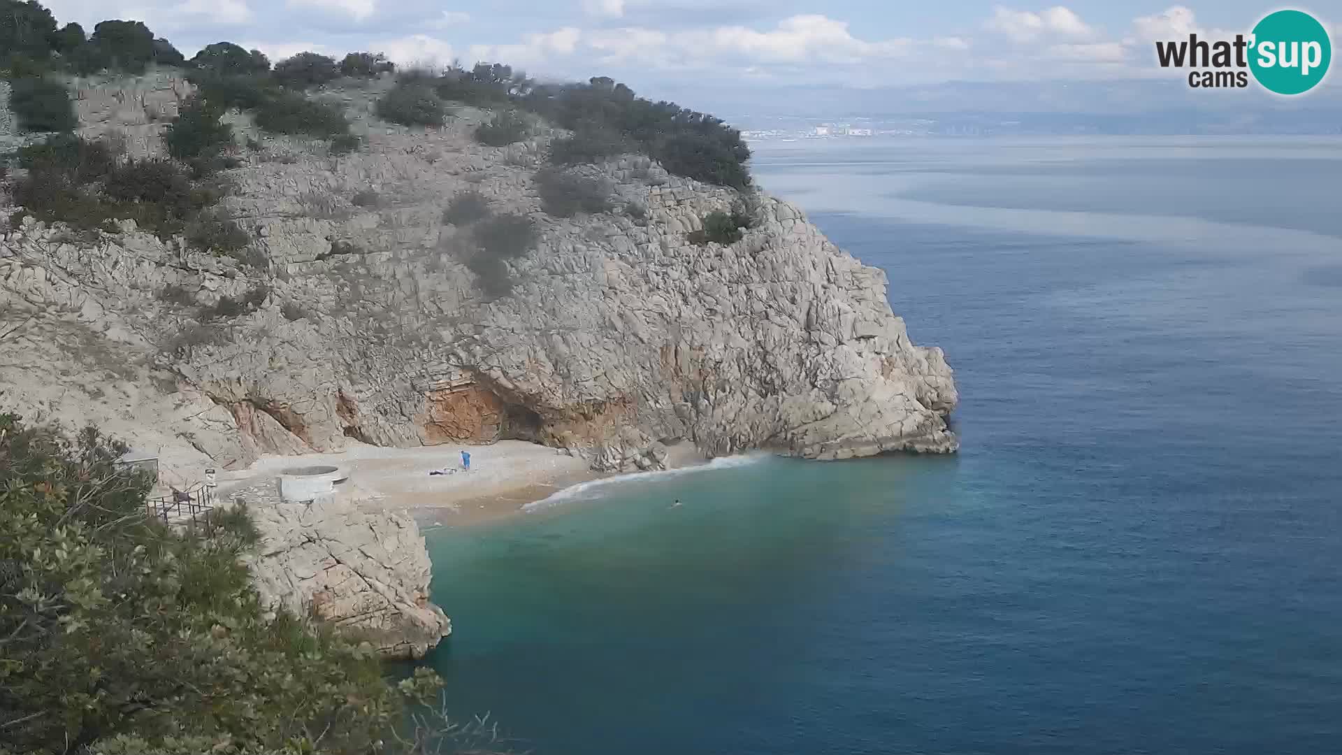 Webcam Brseč beach – Mošćenička Draga – Croatia