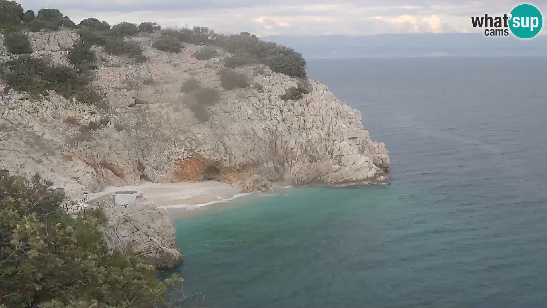 Webcam Brseč beach – Mošćenička Draga – Croatia