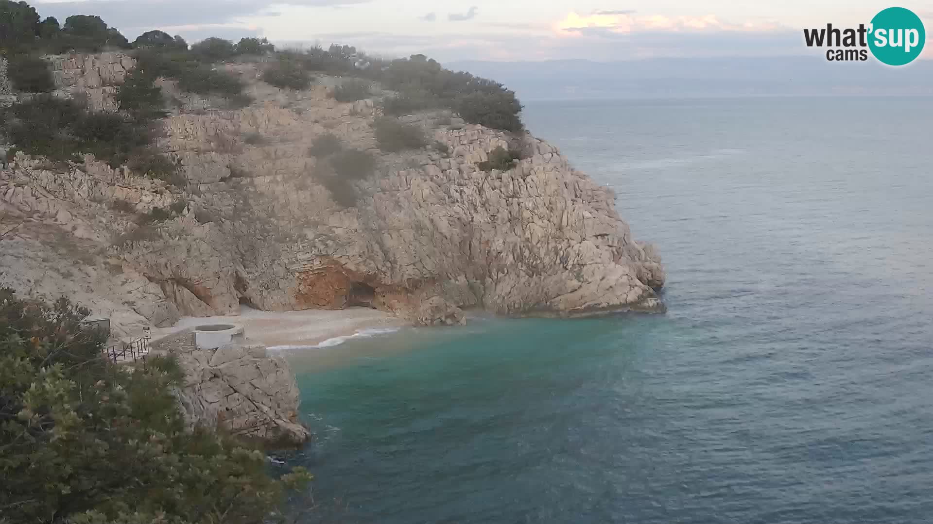 Webcam Bersezio spiaggia – Draga di Moschiena – Croazia