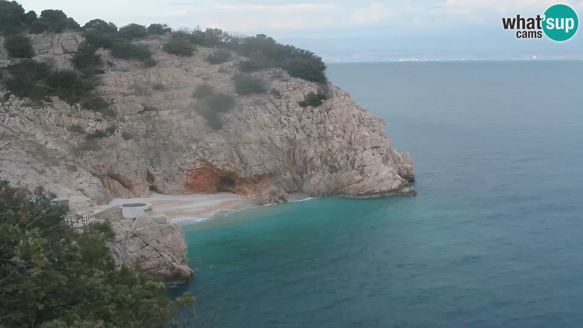 Webcam Brseč beach – Mošćenička Draga – Croatia