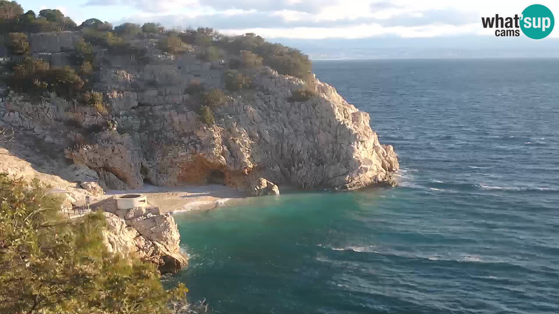 Web kamera plaže Brseč – Mošćenička Draga – Hrvatska