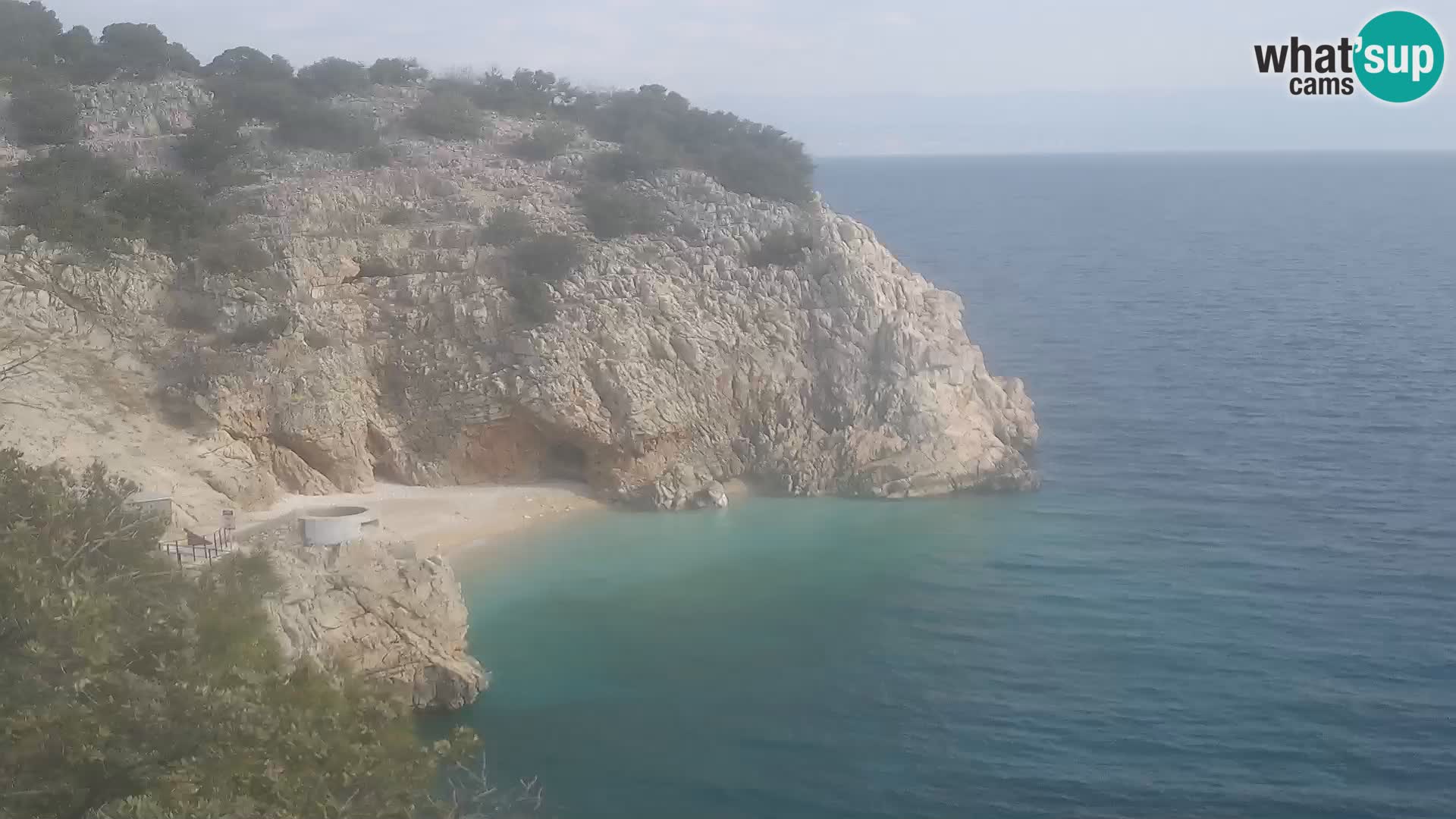 Webcam Brseč beach – Mošćenička Draga – Croatia