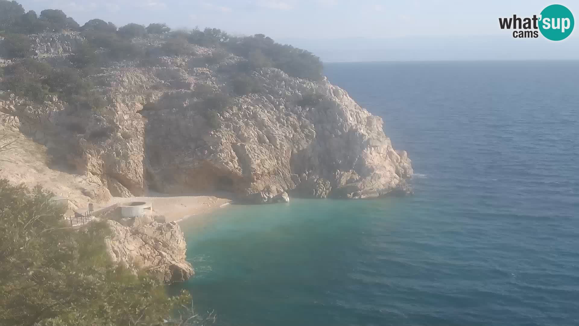 Webcam Brseč beach – Mošćenička Draga – Croatia
