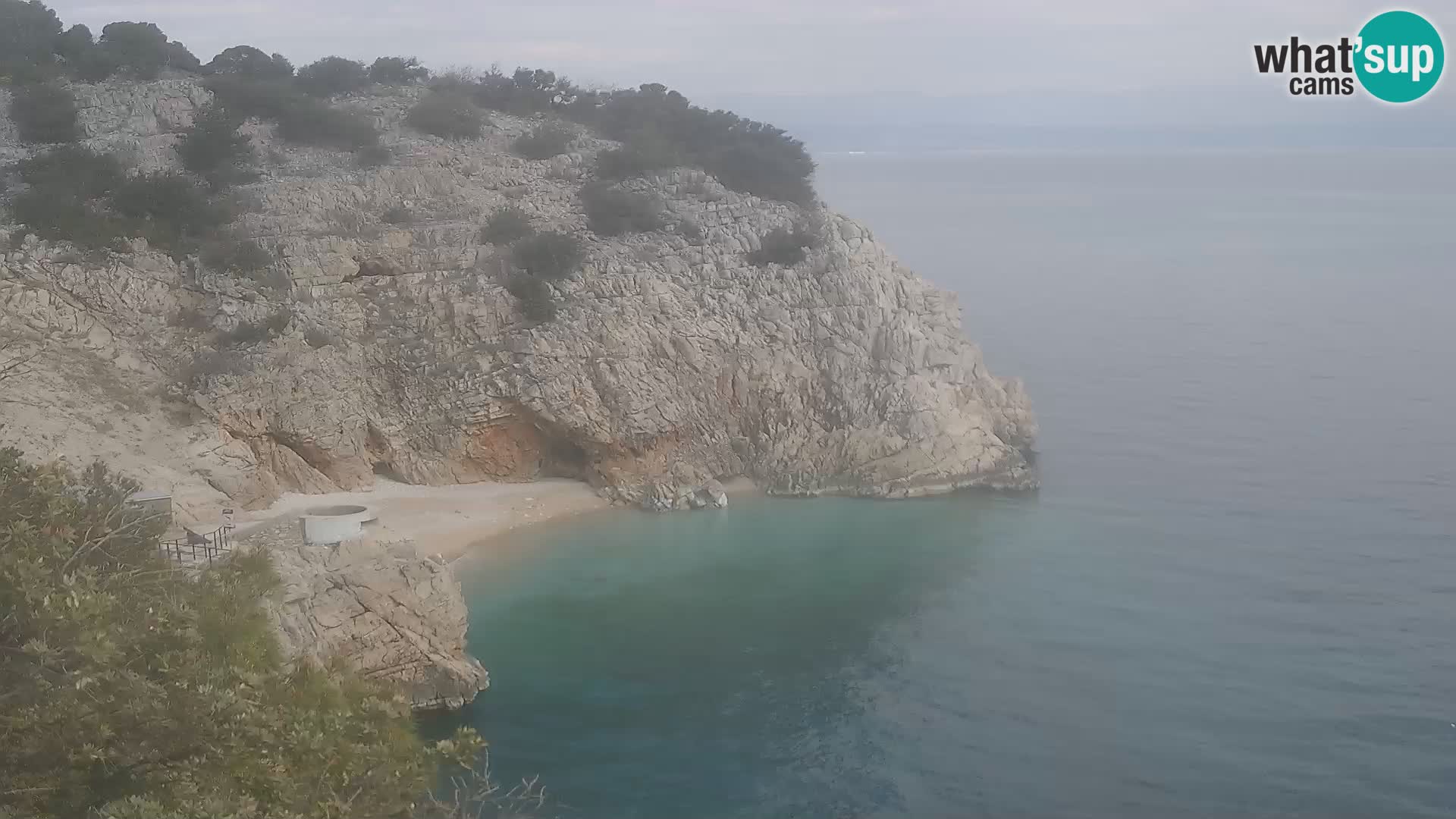 Cámara web de la playa de Brseč en Mošćenička Draga, Croacia