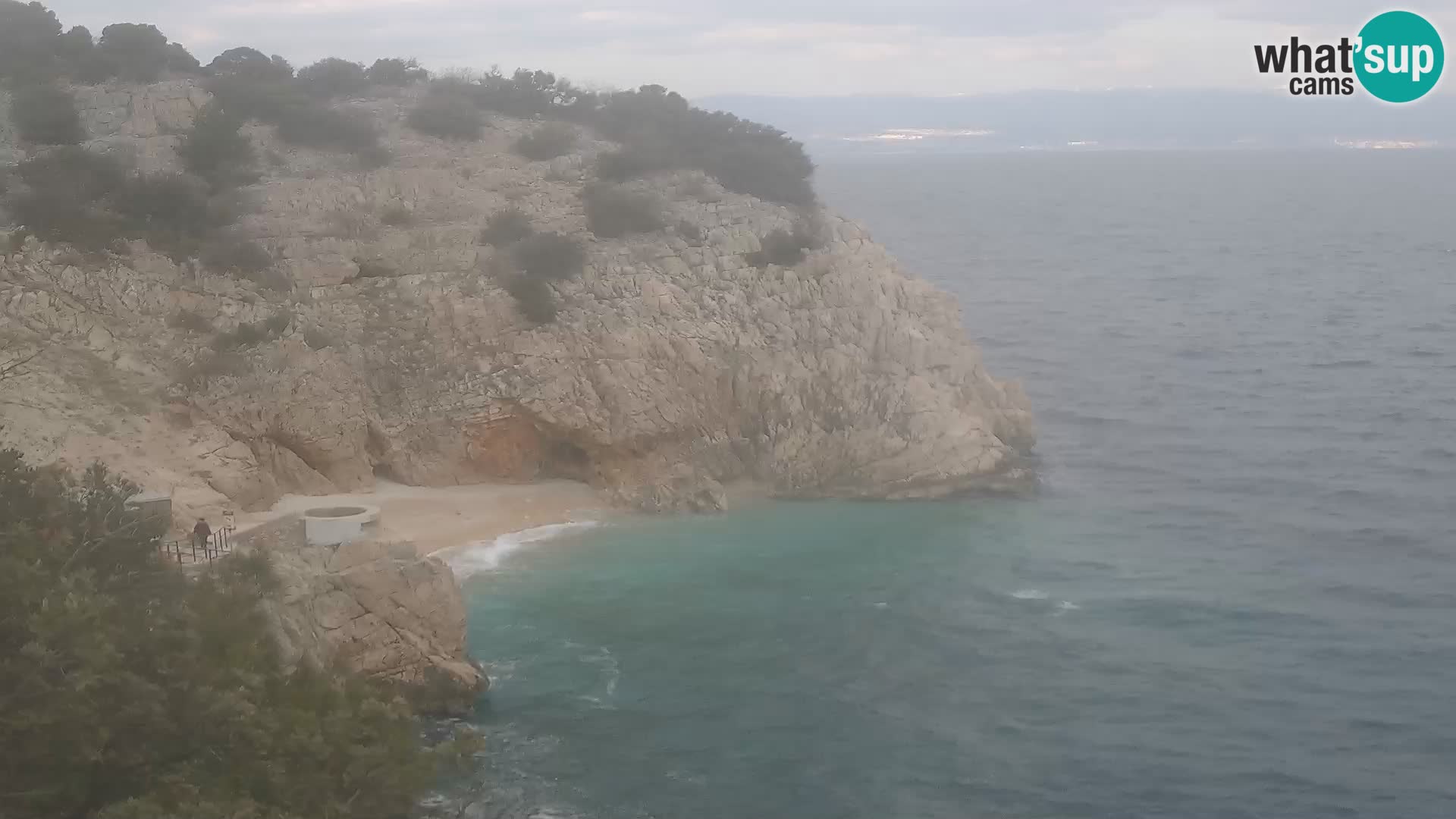 Webcam Brseč beach – Mošćenička Draga – Croatia