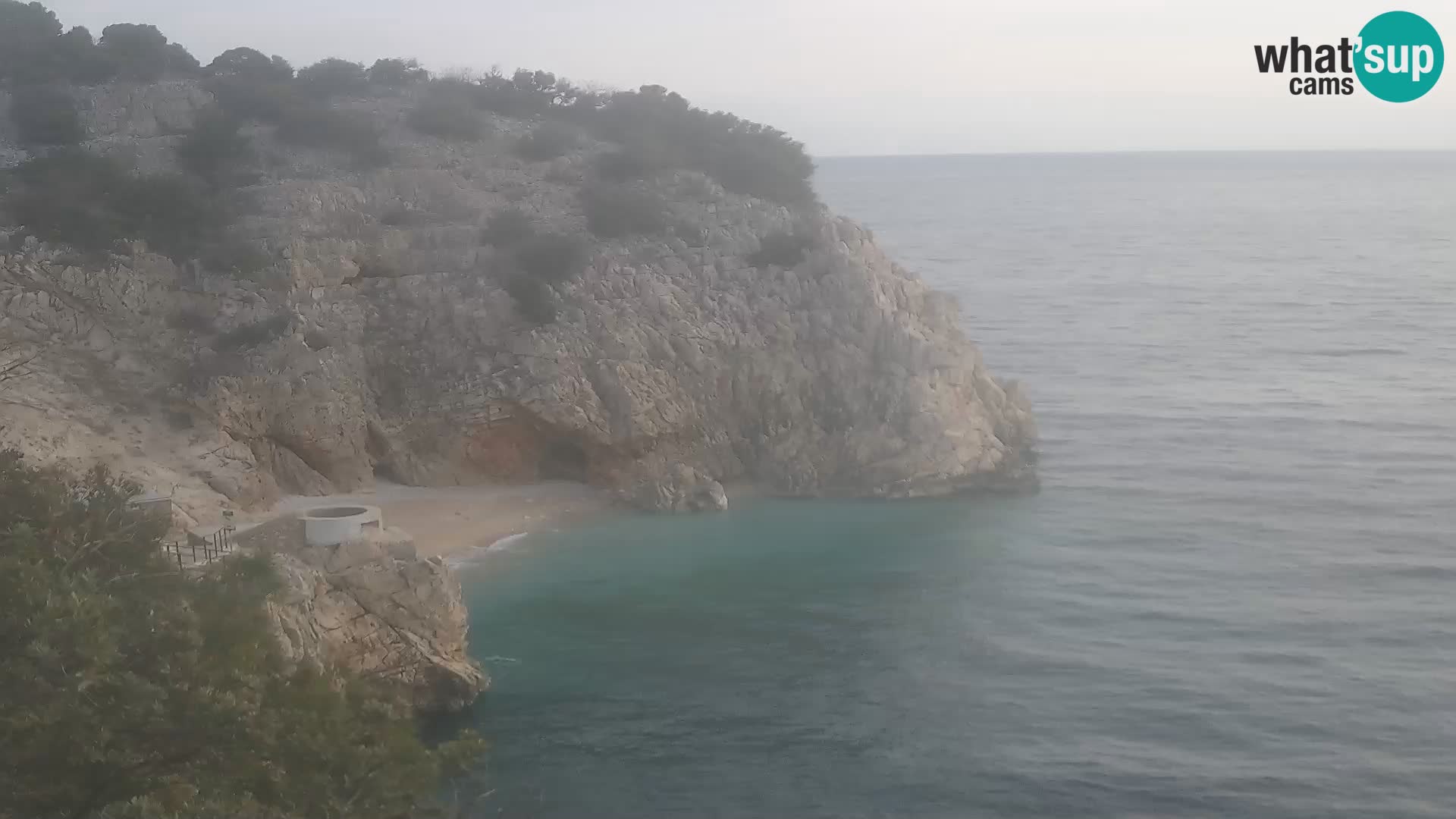 Cámara web de la playa de Brseč en Mošćenička Draga, Croacia