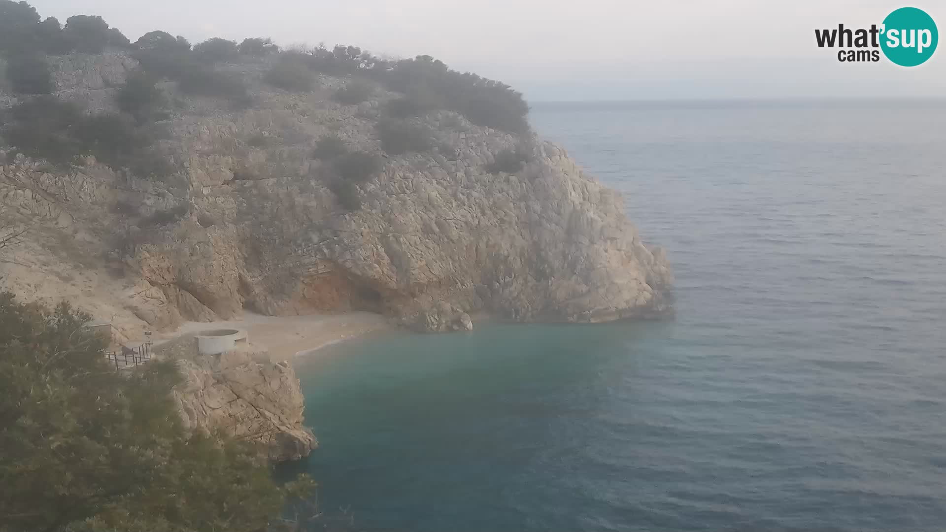 Cámara web de la playa de Brseč en Mošćenička Draga, Croacia
