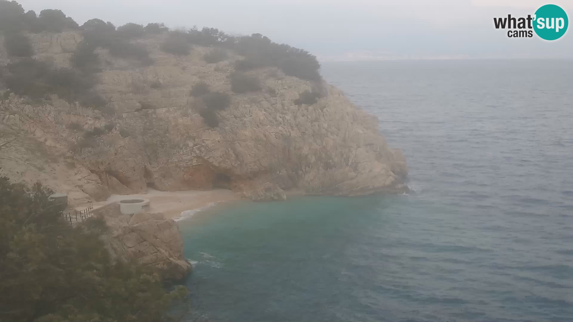 Cámara web de la playa de Brseč en Mošćenička Draga, Croacia