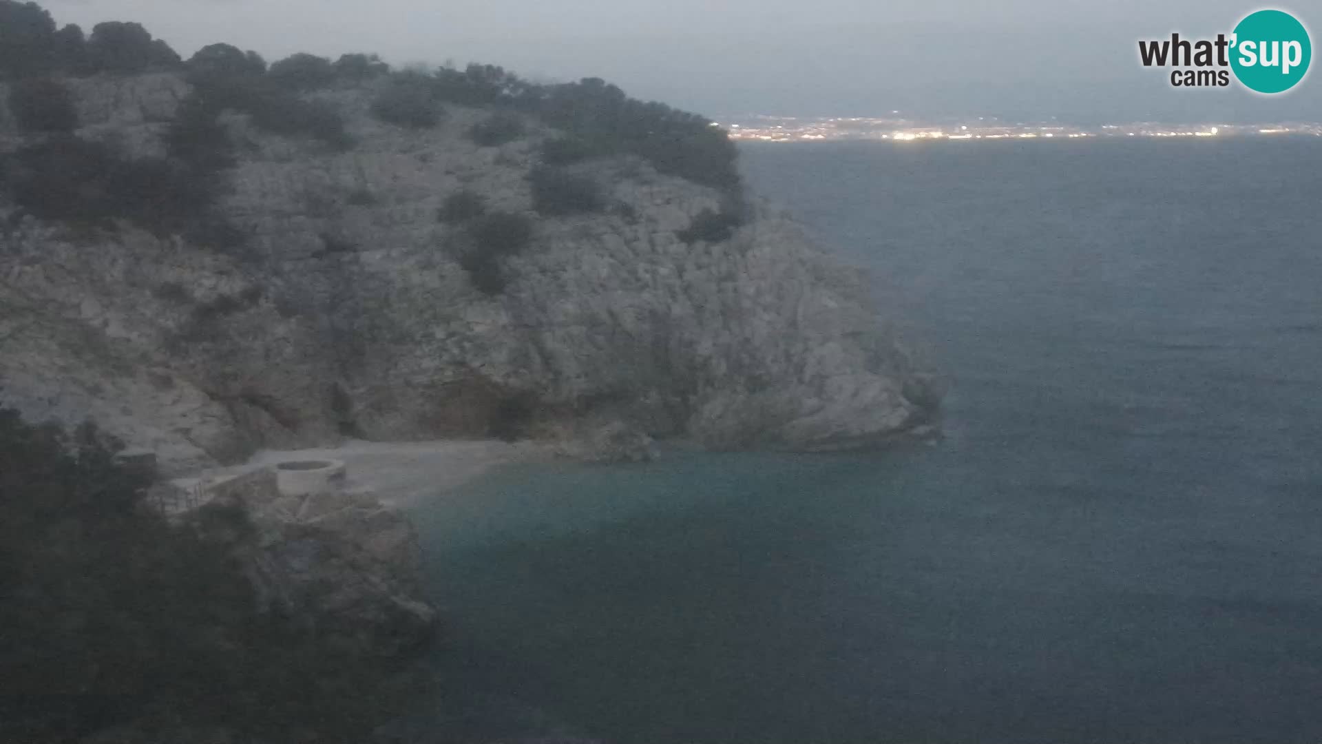 Spletna kamera Brseč plaža – Mošćenička Draga – Hrvaška