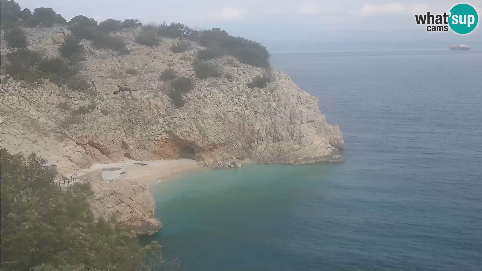 Webcam Brseč beach – Mošćenička Draga – Croatia