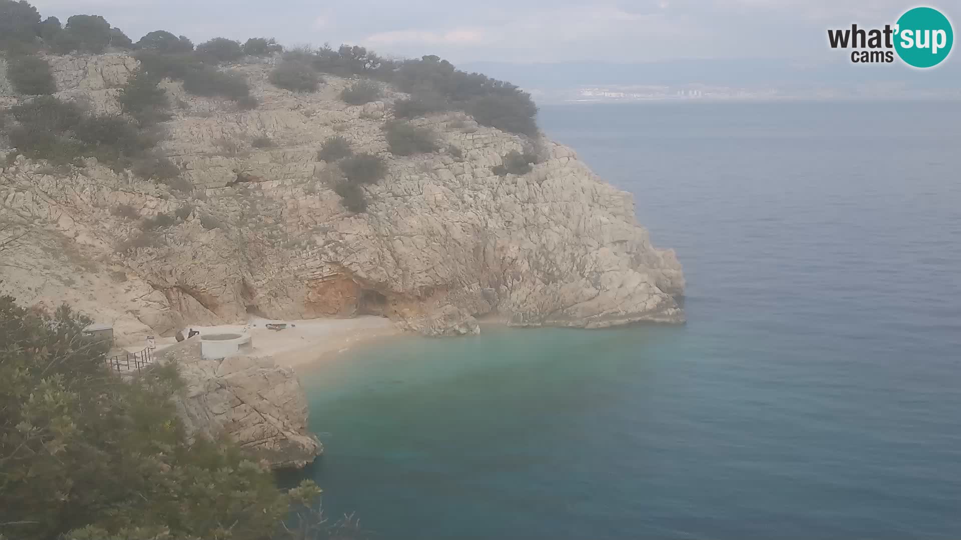 Webcam Brseč Strand – Mošćenička Draga – Kroatien