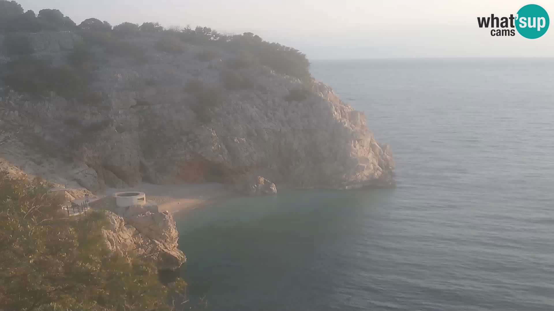 Cámara web de la playa de Brseč en Mošćenička Draga, Croacia