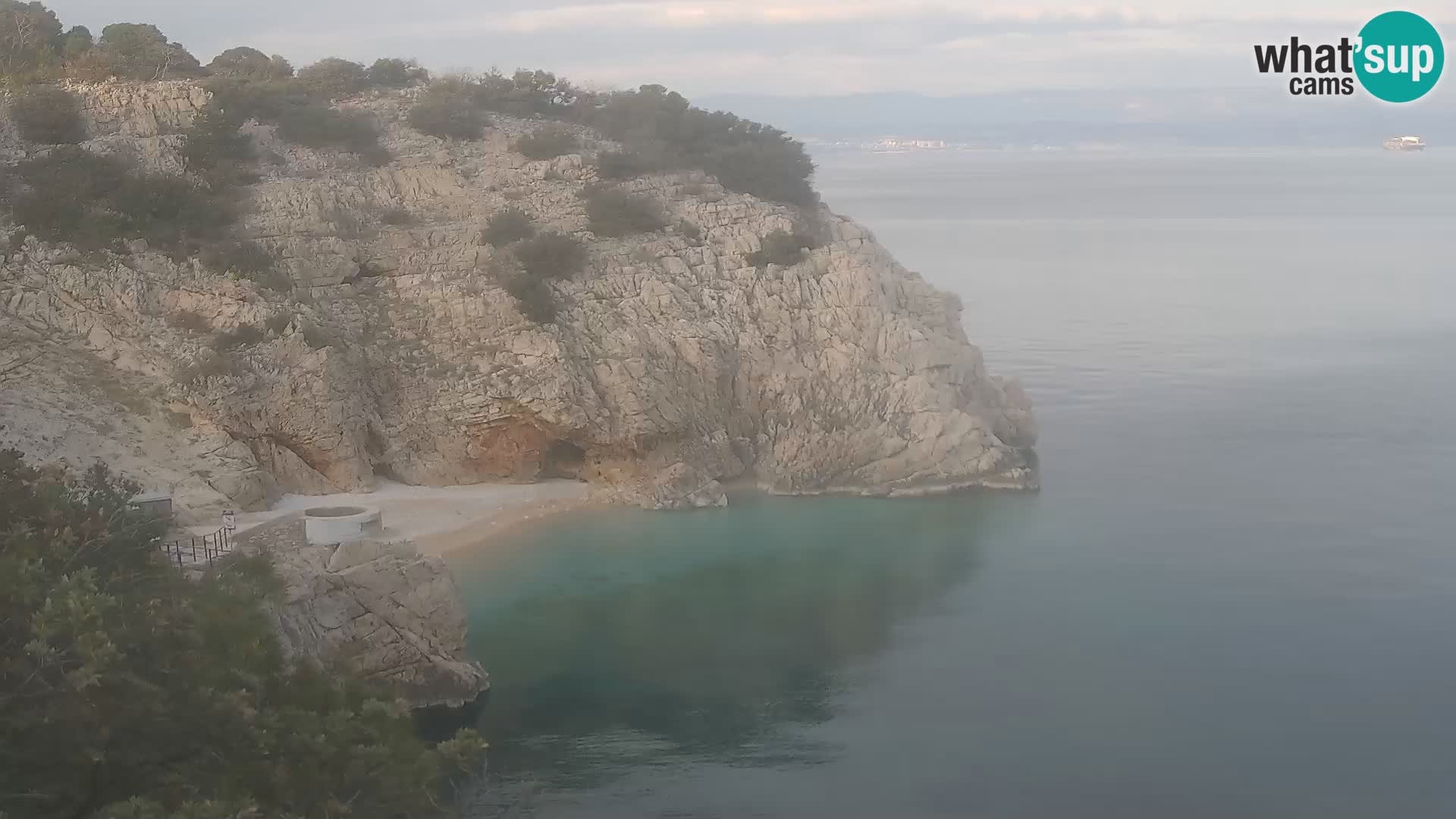 Webcam Brseč beach – Mošćenička Draga – Croatia