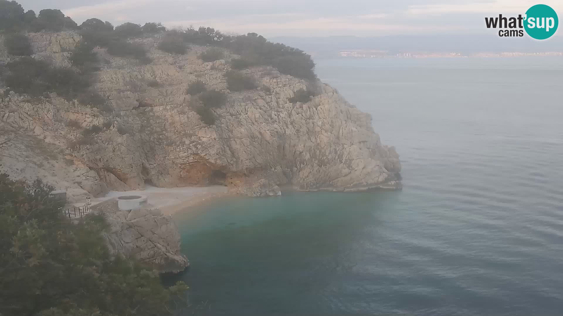 Webcam Brseč beach – Mošćenička Draga – Croatia