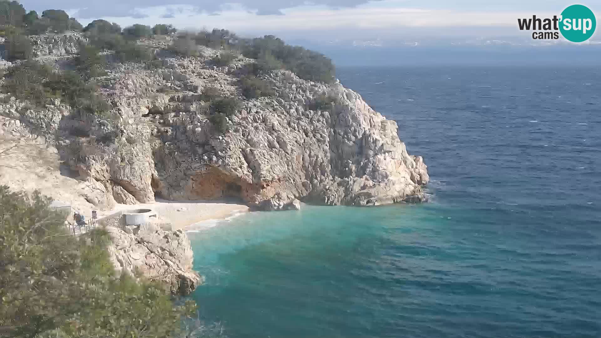 Web kamera plaže Brseč – Mošćenička Draga – Hrvatska