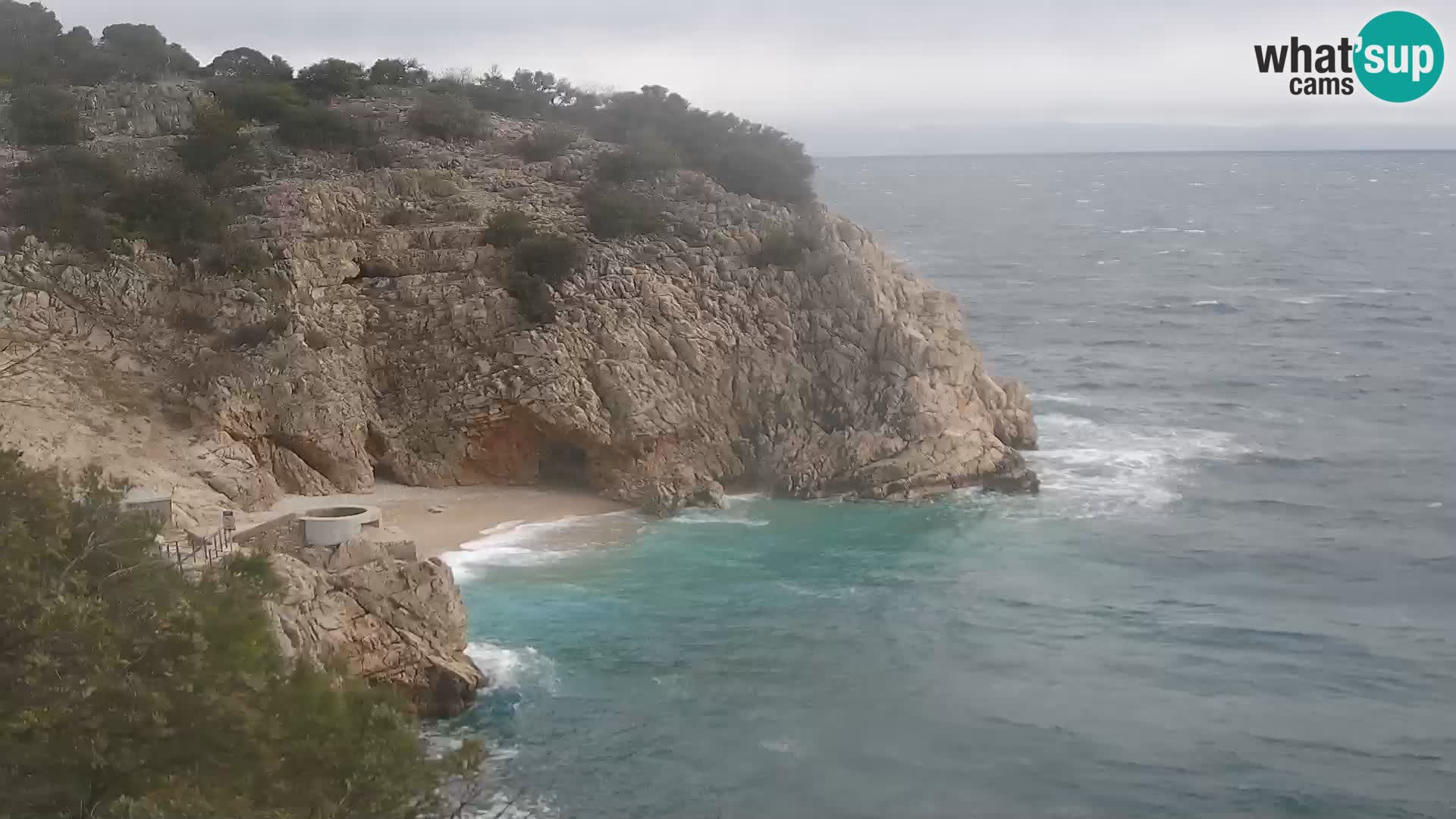 Webcam Brseč Strand – Mošćenička Draga – Kroatien