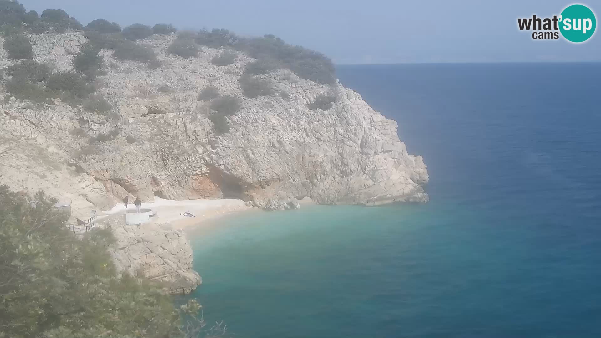 Cámara web de la playa de Brseč en Mošćenička Draga, Croacia