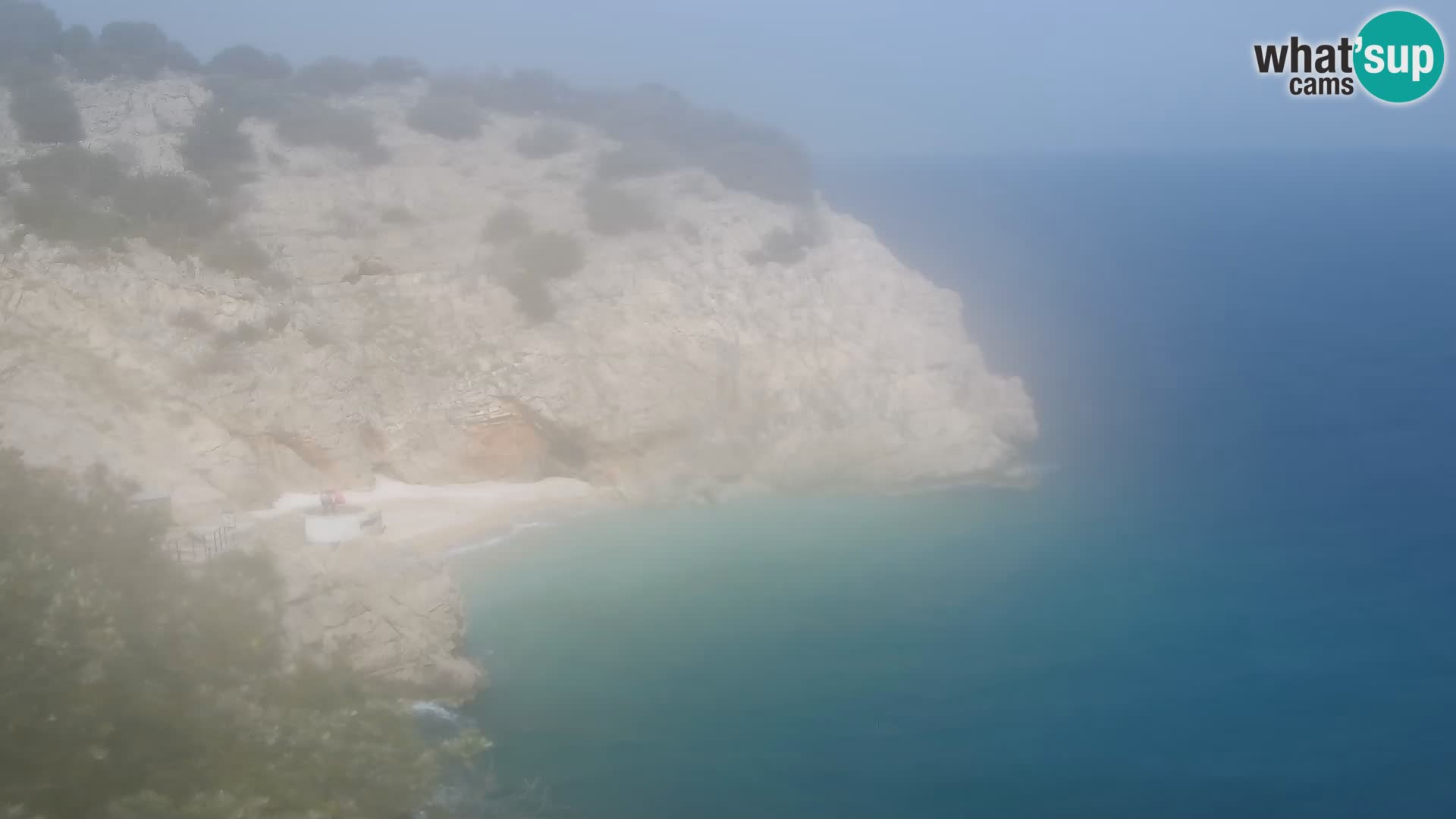 Cámara web de la playa de Brseč en Mošćenička Draga, Croacia