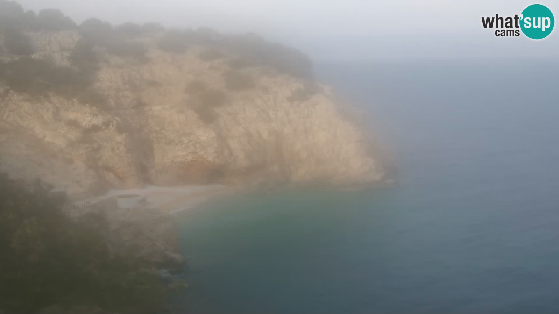 Cámara web de la playa de Brseč en Mošćenička Draga, Croacia