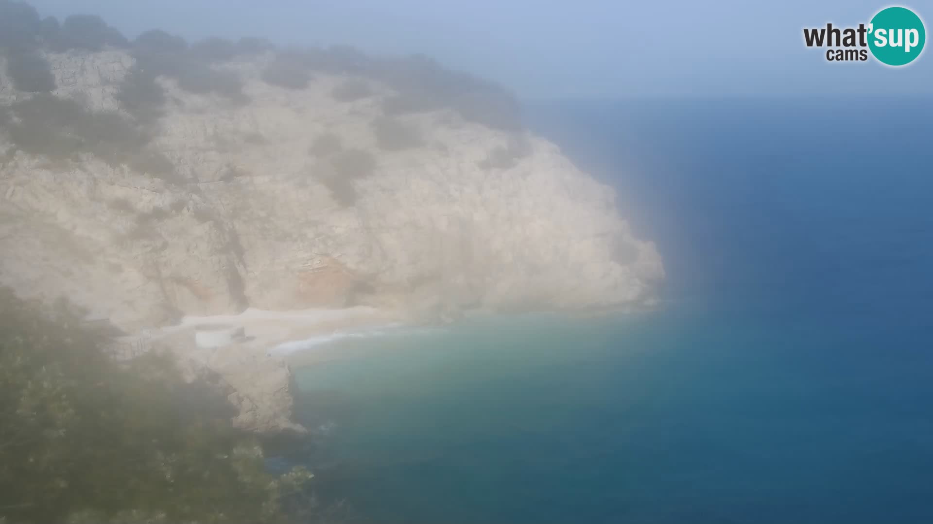 Spletna kamera Brseč plaža – Mošćenička Draga – Hrvaška