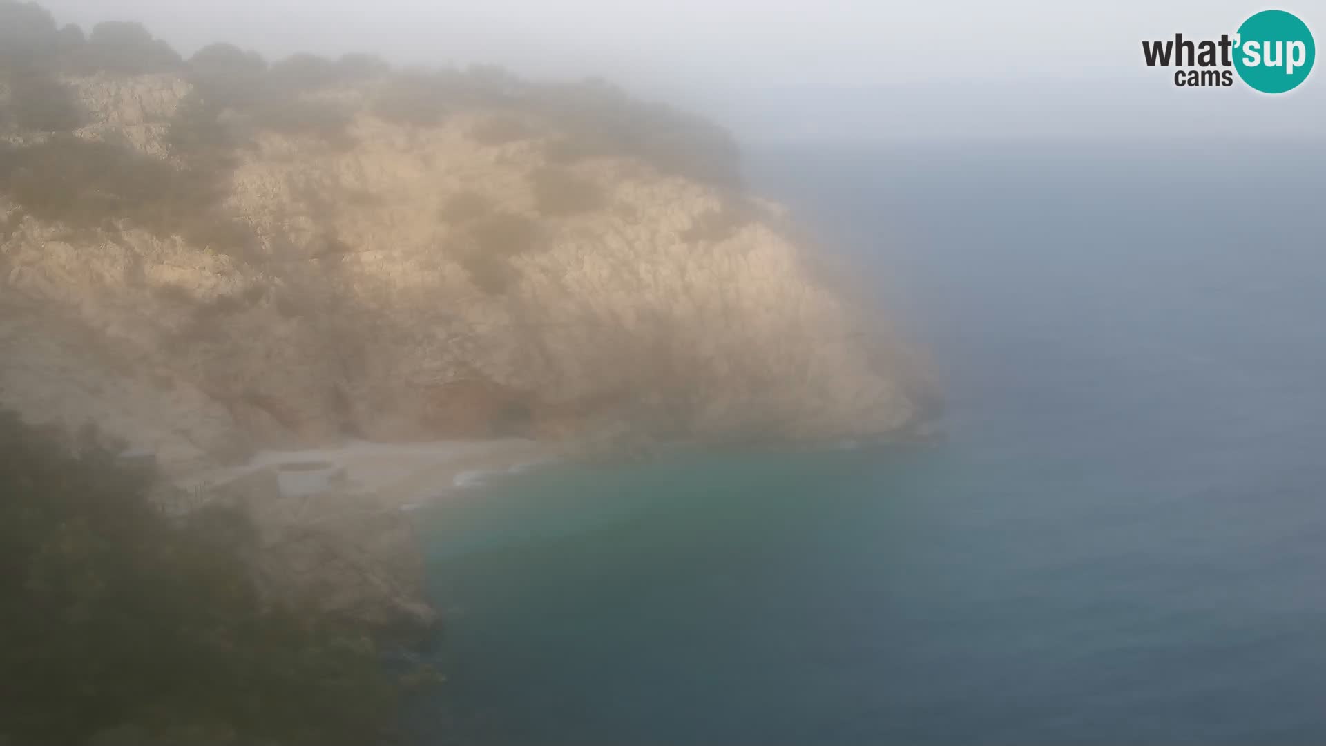 Cámara web de la playa de Brseč en Mošćenička Draga, Croacia