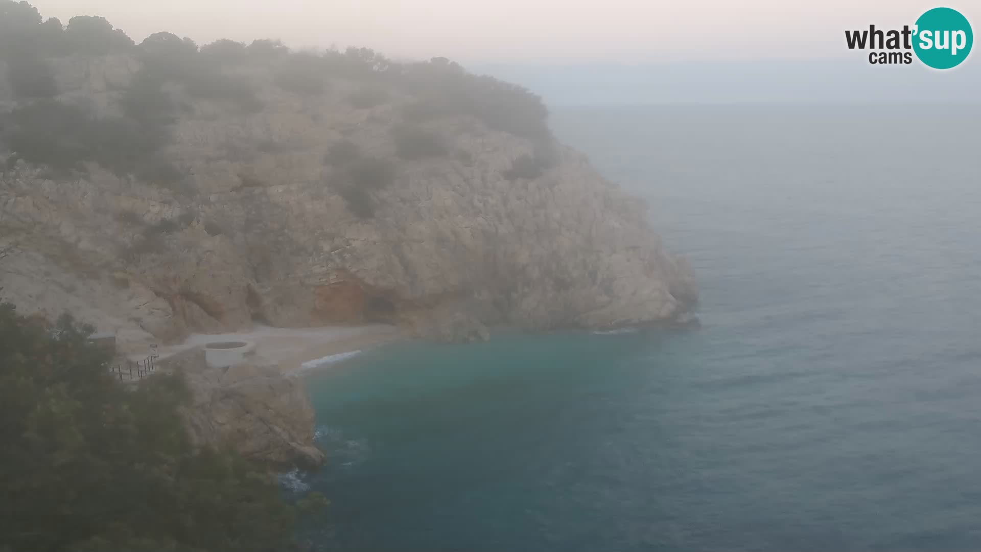 Spletna kamera Brseč plaža – Mošćenička Draga – Hrvaška