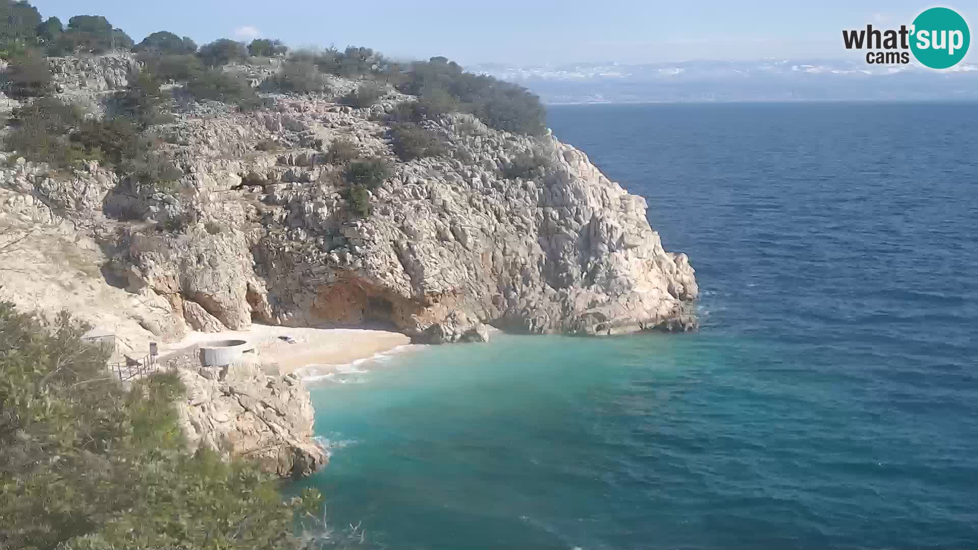 Webcam Brseč beach – Mošćenička Draga – Croatia
