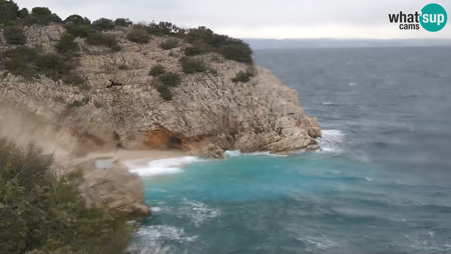 Webcam Brseč beach – Mošćenička Draga – Croatia