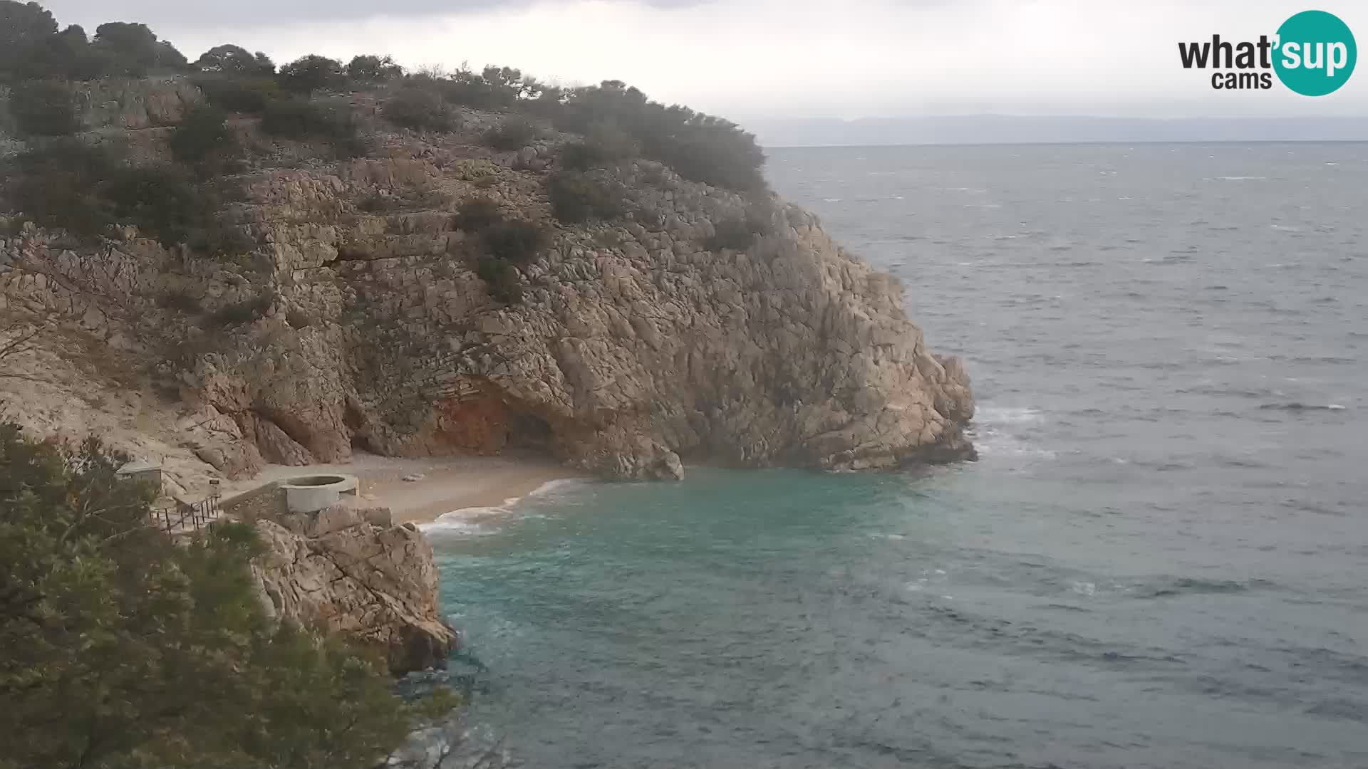 Webcam Brseč beach – Mošćenička Draga – Croatia
